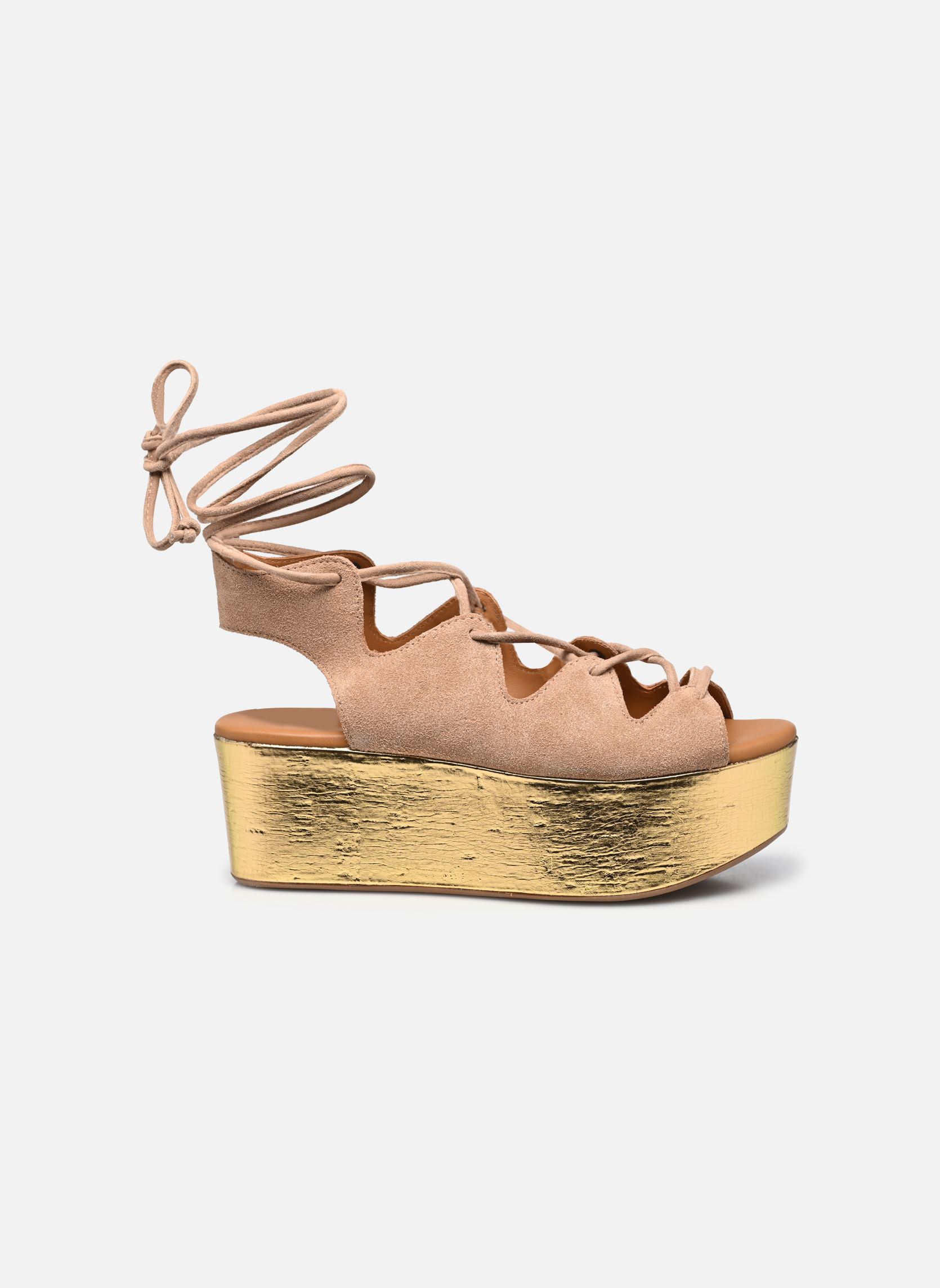 Sandalen met sleehak en plateau Liana Sandals Wedges dames beige See by Chloé Sandalen met sleehak en plateau Liana Sandals Wedges dames beige NUDE