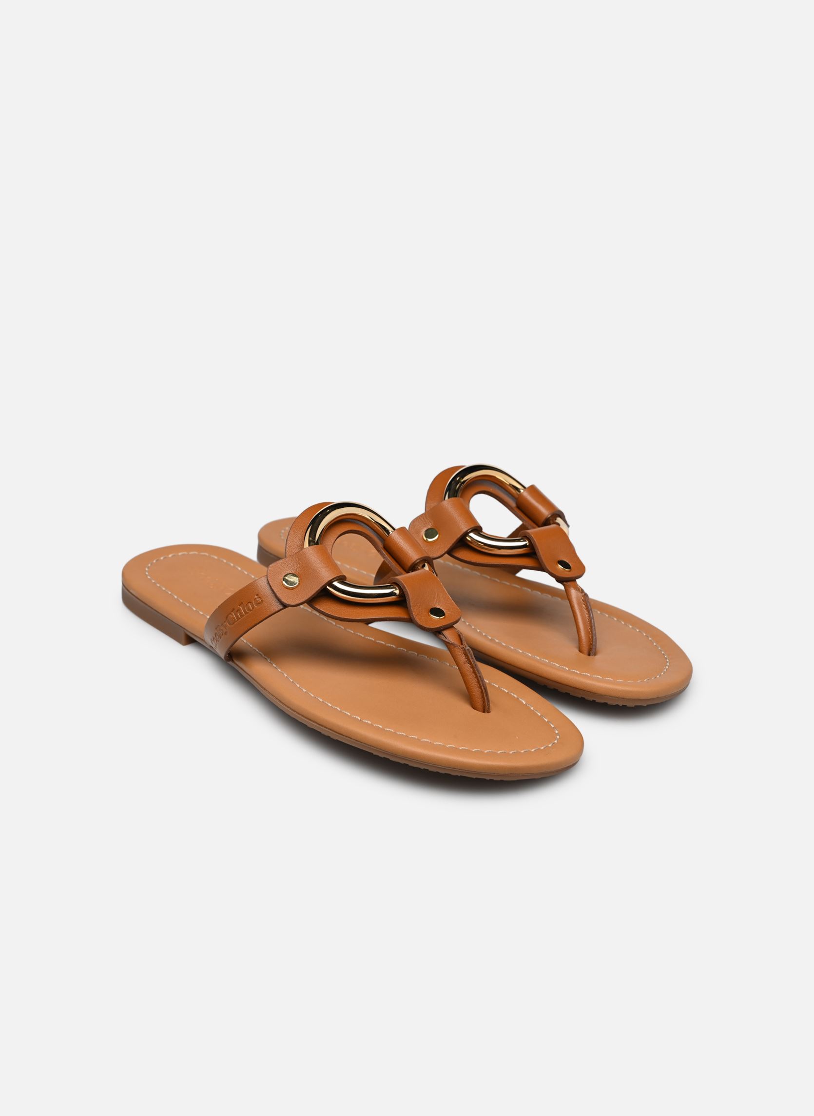 Sandali piatti Hana Sandals Flat donna marrone See by Chloé Sandali piatti Hana Sandals Flat donna marrone TAN