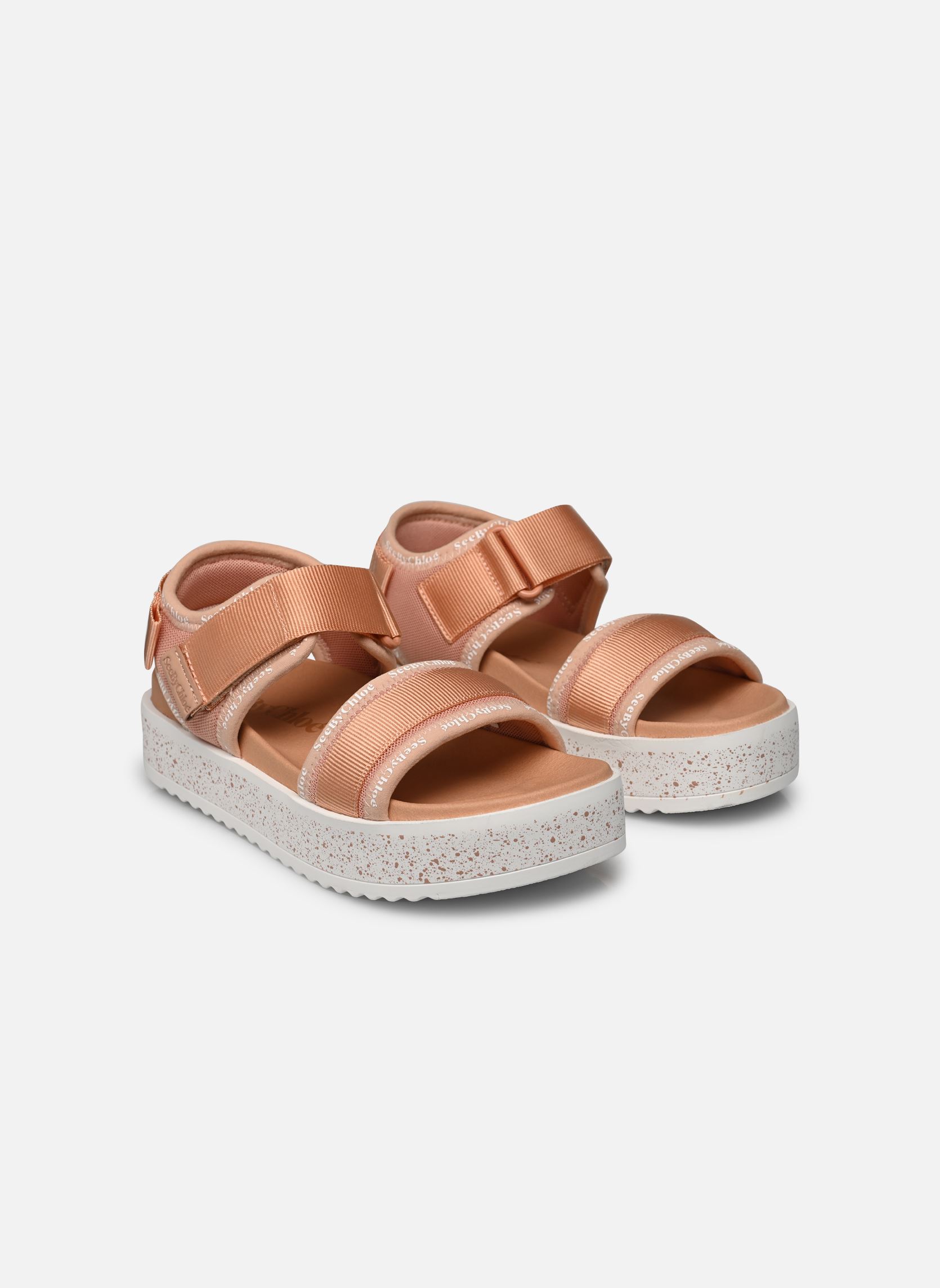 Sandales compensées et plateformes Pipper Sandals Flat femme rose See by Chloé Sandales compensées et plateformes Pipper Sandals Flat femme rose LIGHT/PASTEL PINK