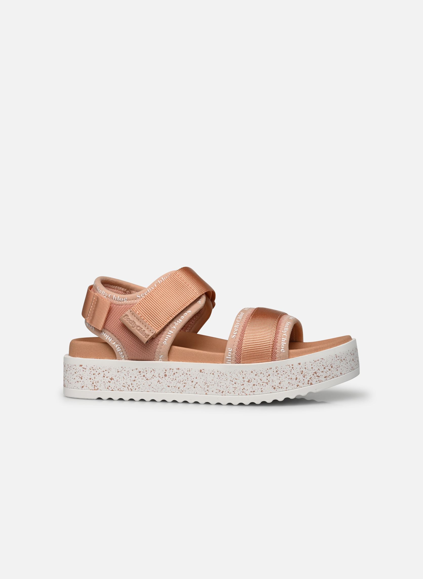 Sandales compensées et plateformes Pipper Sandals Flat femme rose See by Chloé Sandales compensées et plateformes Pipper Sandals Flat femme rose LIGHT/PASTEL PINK