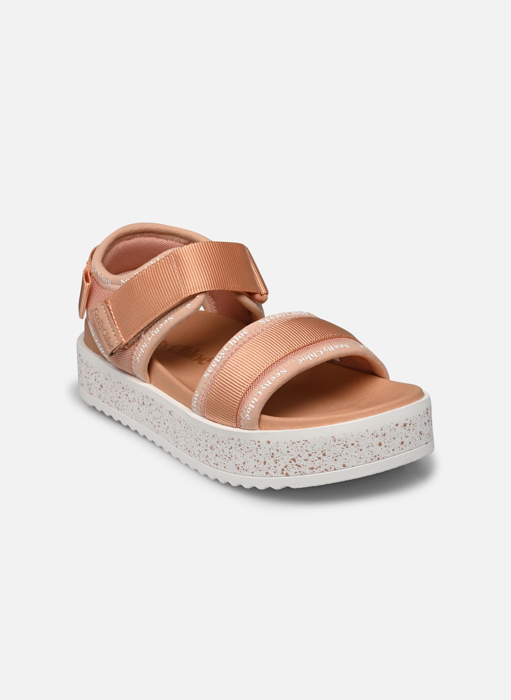 Sandales compensées et plateformes Pipper Sandals Flat femme rose See by Chloé Sandales compensées et plateformes Pipper Sandals Flat femme rose LIGHT/PASTEL PINK