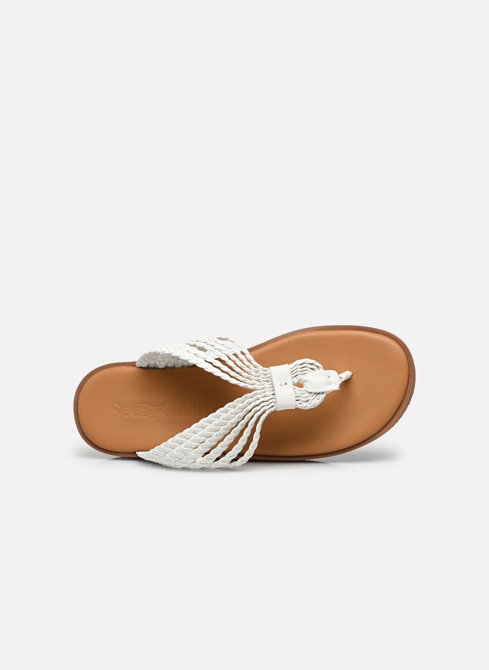 Flache Sandalen Sansa Sandals Flat damen weiß See by Chloé Flache Sandalen Sansa Sandals Flat damen weiß WHITE