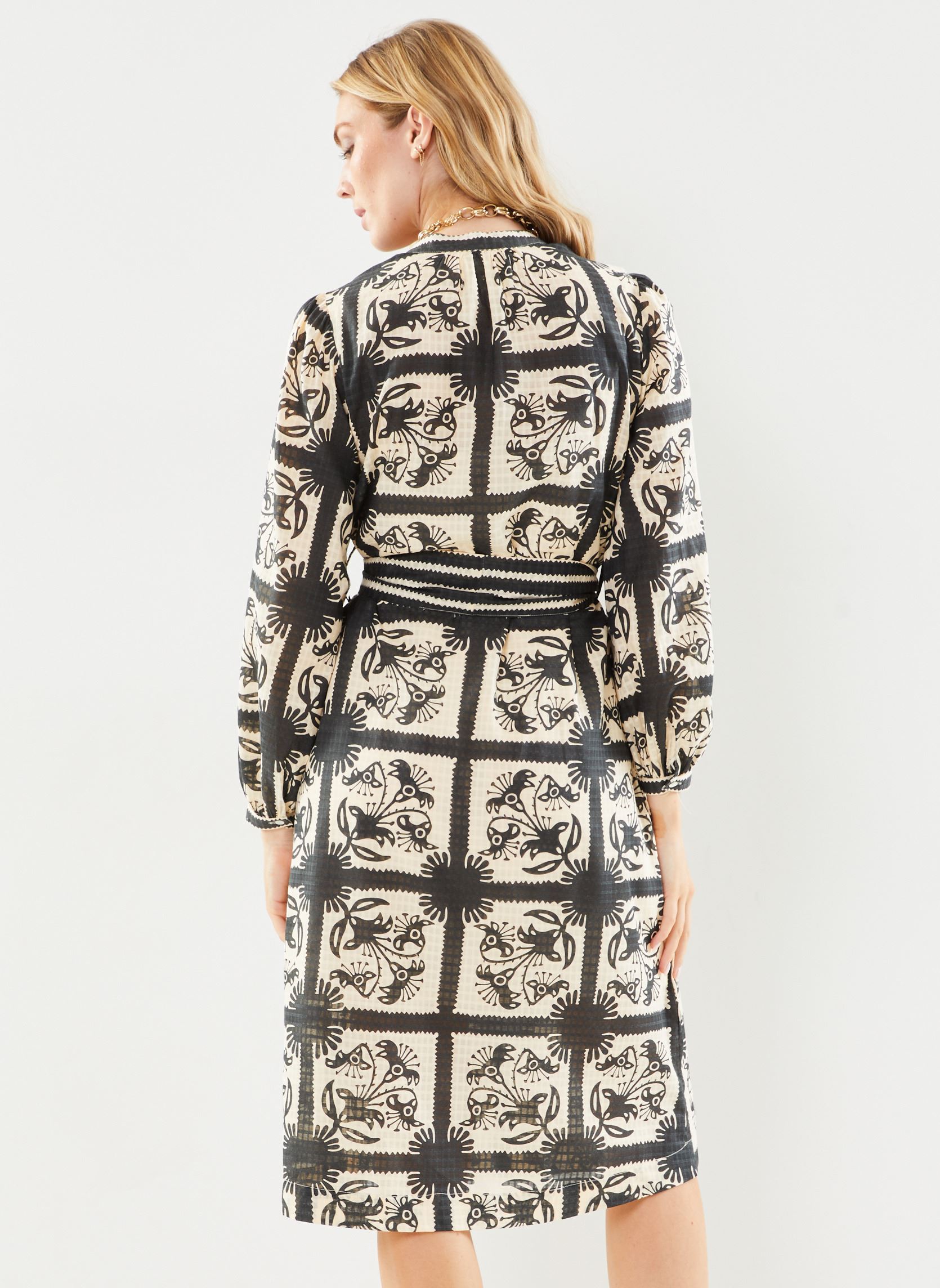 Robes Robe Midi Gisela femme multicolore Stella Forest Robes Robe Midi Gisela femme multicolore Carbone