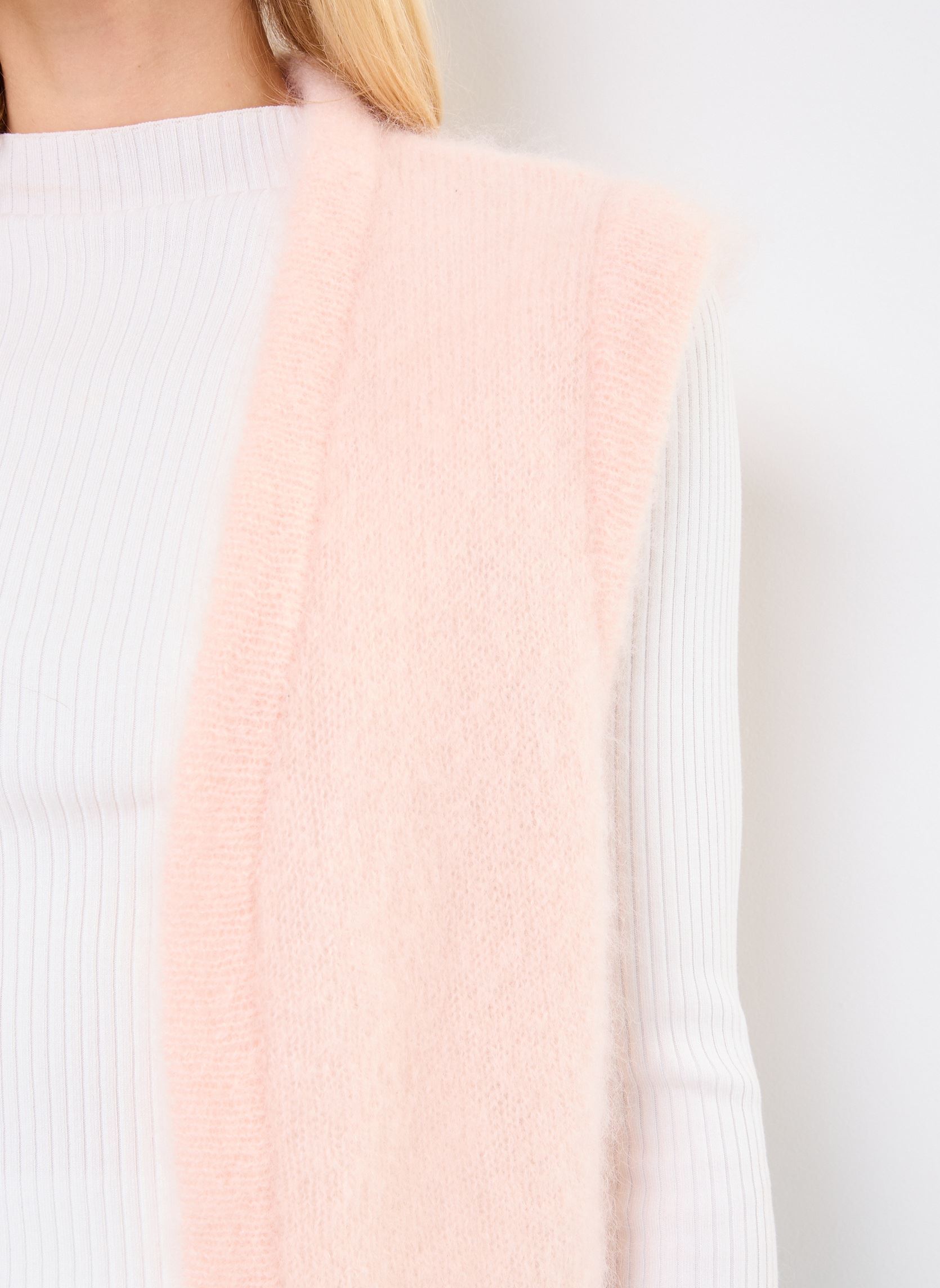 Strickjacken und Westen Bunny damen rosa Des Petits Hauts Strickjacken und Westen Bunny damen rosa Poudre