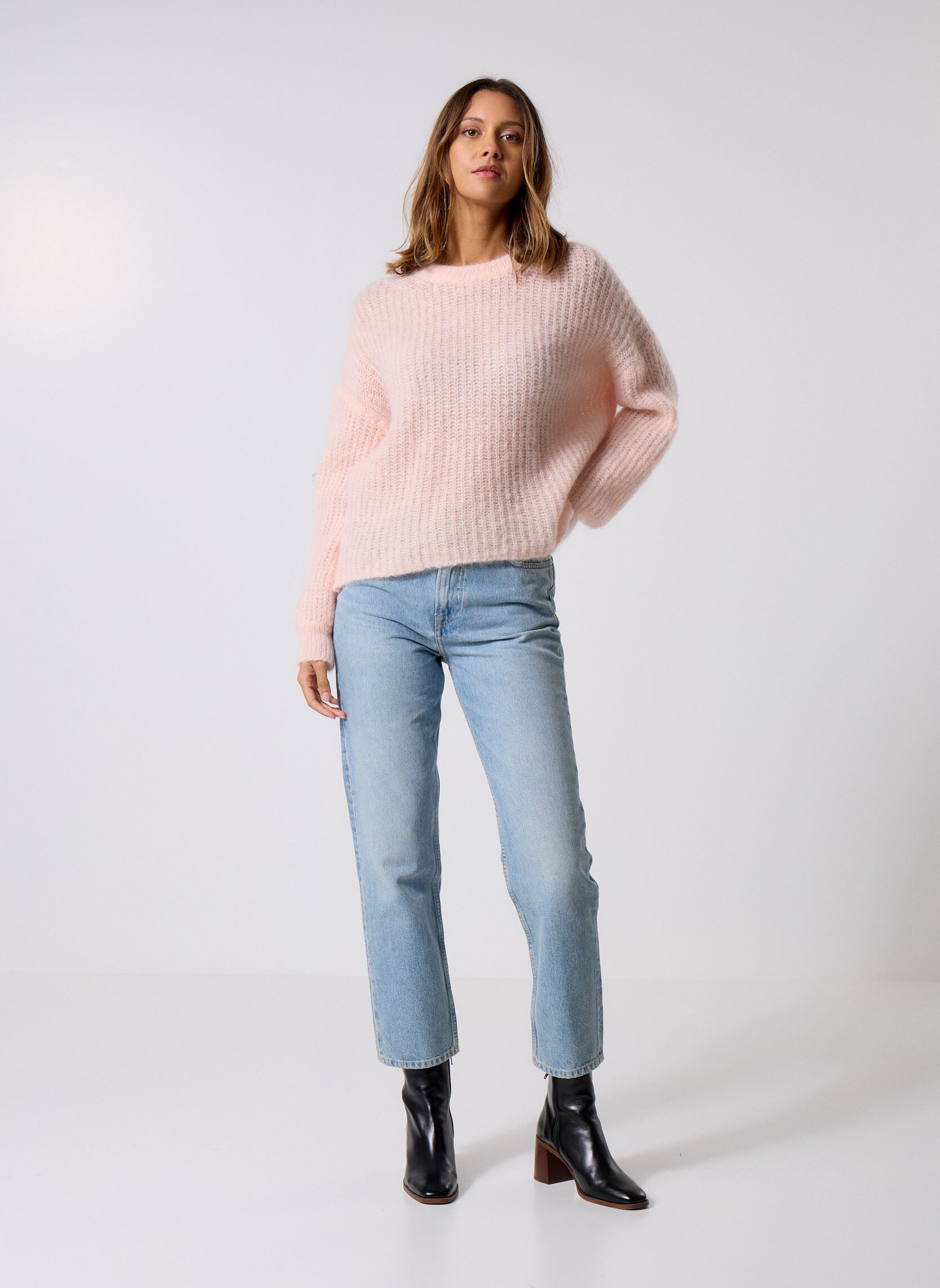 Pulls Burma femme rose Des Petits Hauts Pulls Burma femme rose Poudre