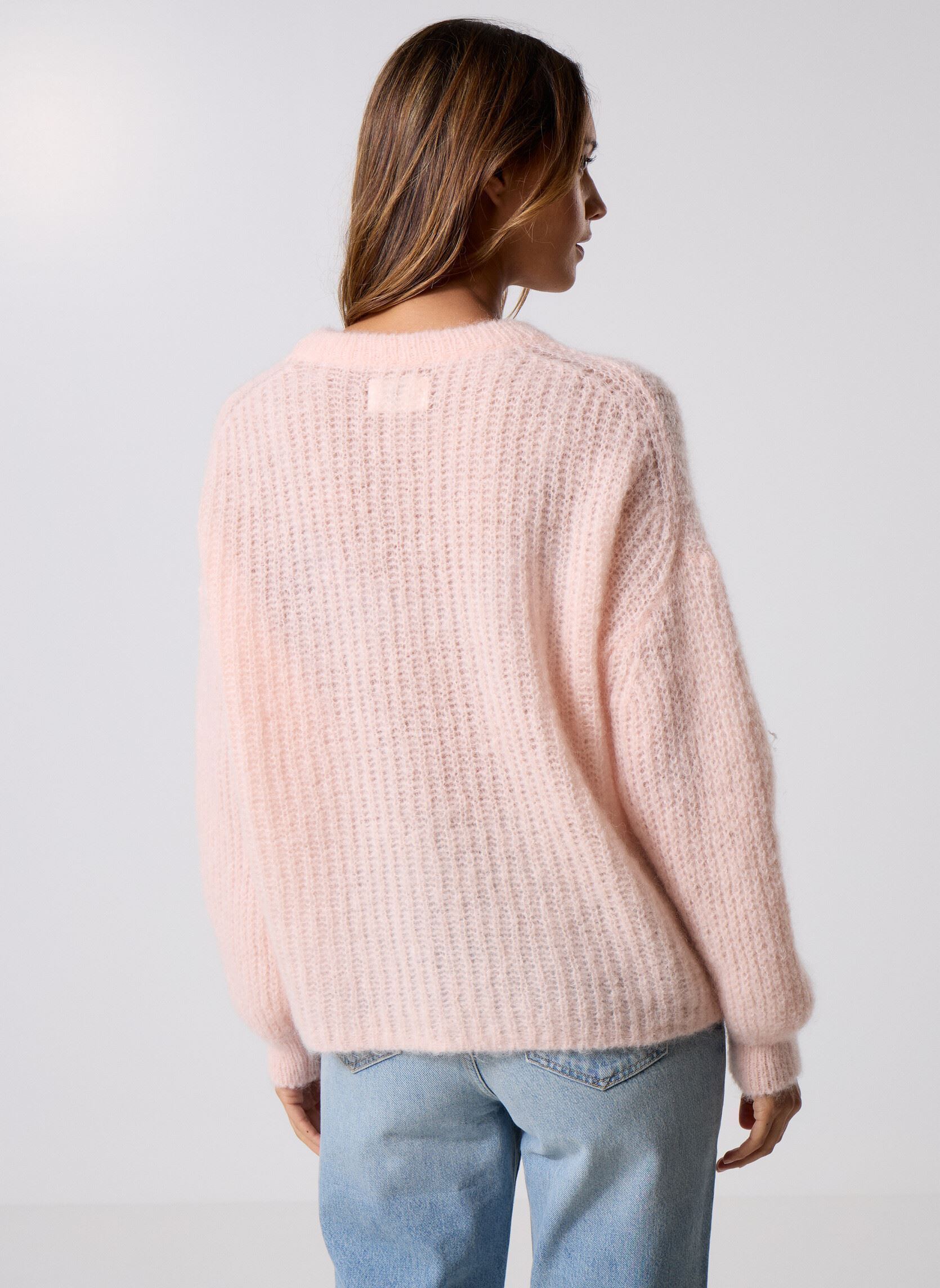 Pulls Burma femme rose Des Petits Hauts Pulls Burma femme rose Poudre