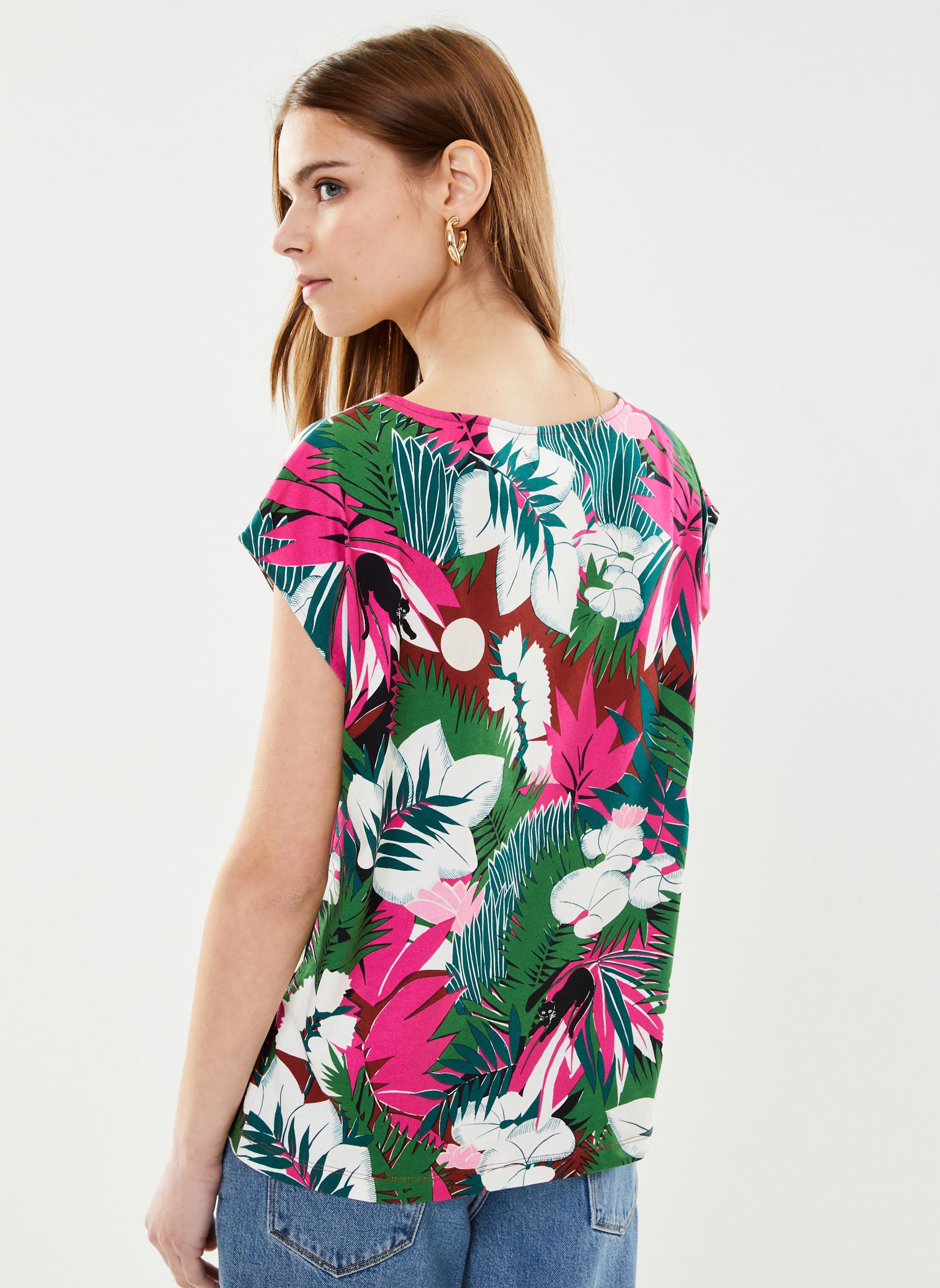 T-shirt Manches Longues VANESSA BRUNO - Taille 1 (T1) - Couleur Kaki - Viscose/laine - Occasion Très Bon état