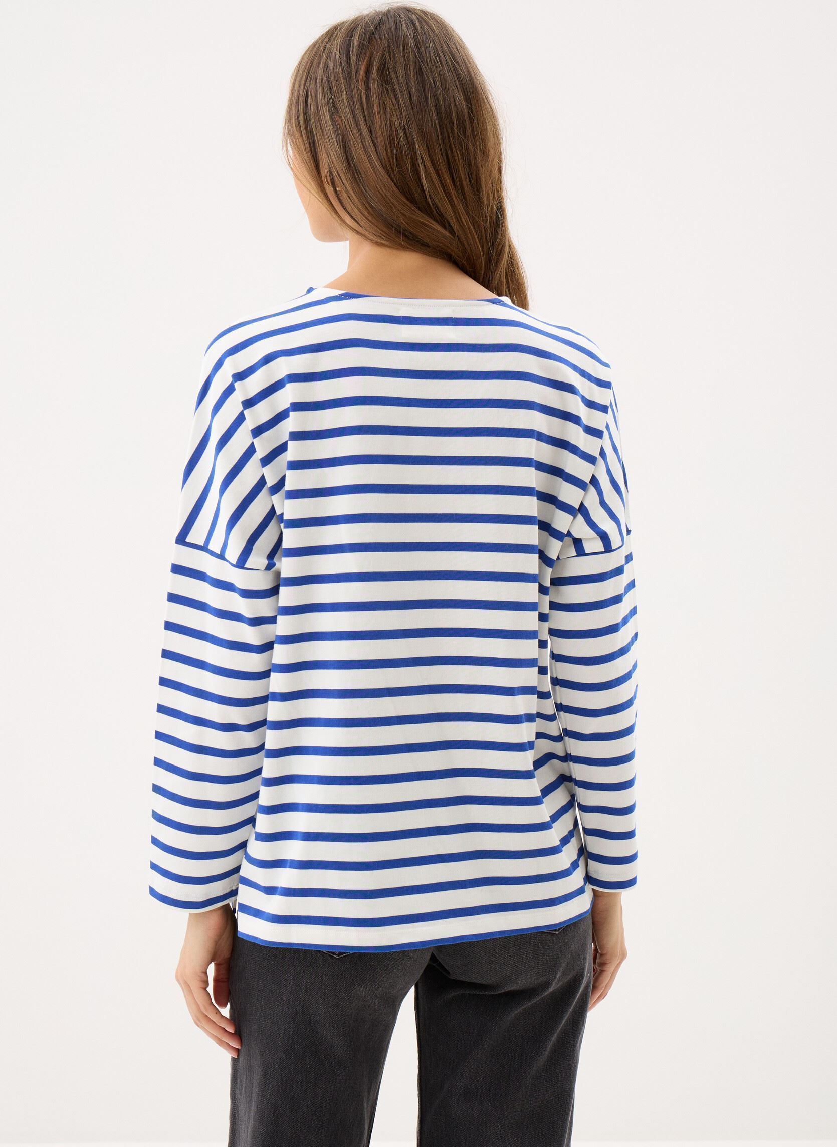 Sweatshirts Filly damen weiß Des Petits Hauts Sweatshirts Filly damen weiß Ecru/Indigo