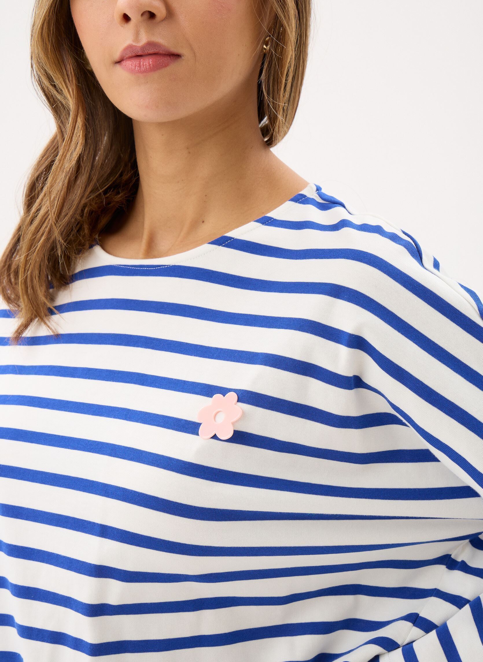Sweatshirts Filly damen weiß Des Petits Hauts Sweatshirts Filly damen weiß Ecru/Indigo