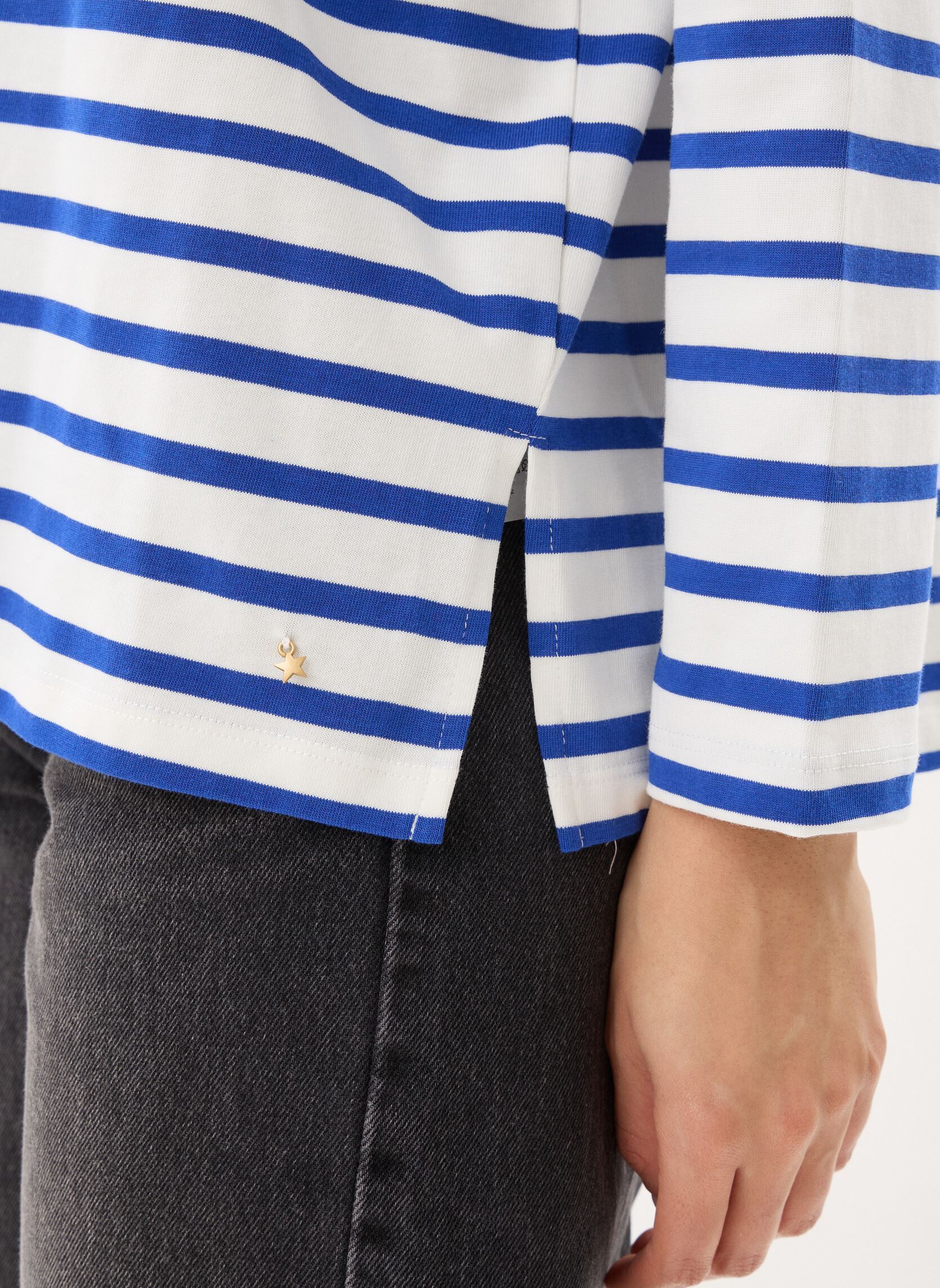 Sweatshirts Filly damen weiß Des Petits Hauts Sweatshirts Filly damen weiß Ecru/Indigo