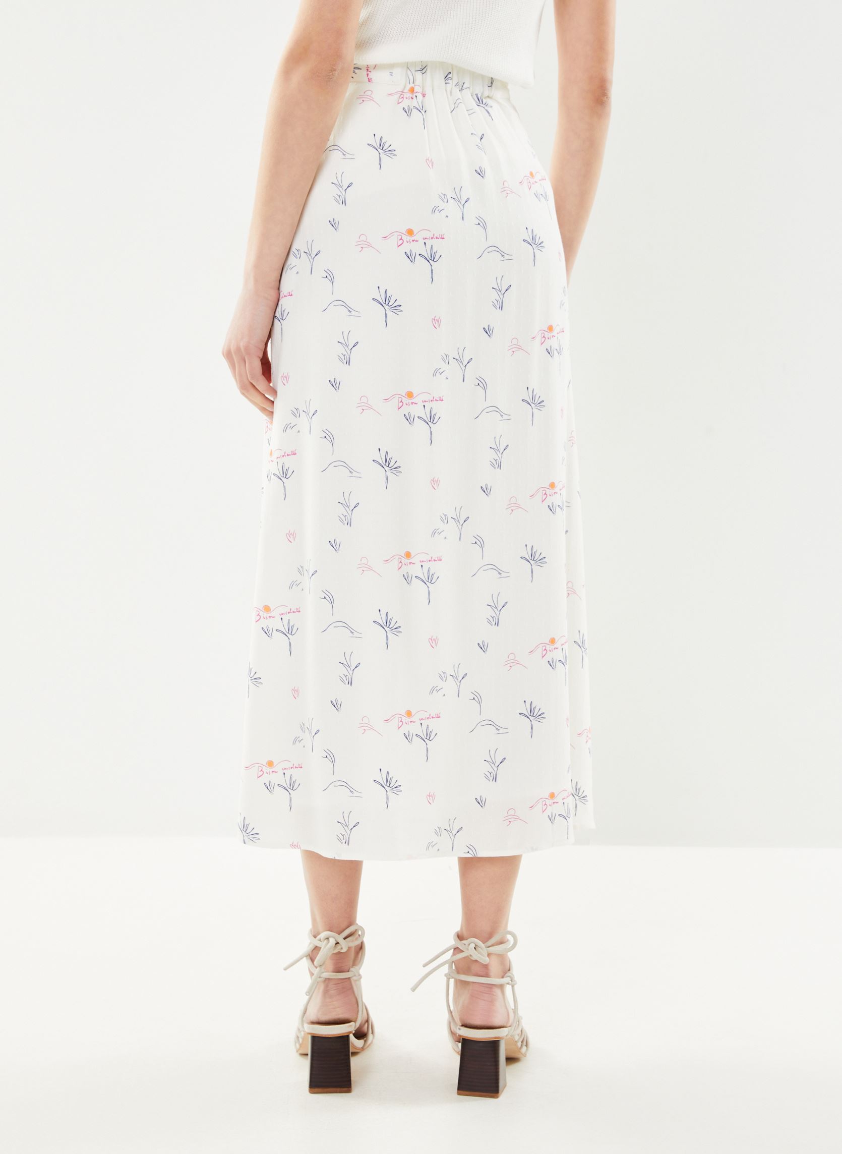 Lange rokken Evalette dames wit Des Petits Hauts Lange rokken Evalette dames wit Bisous