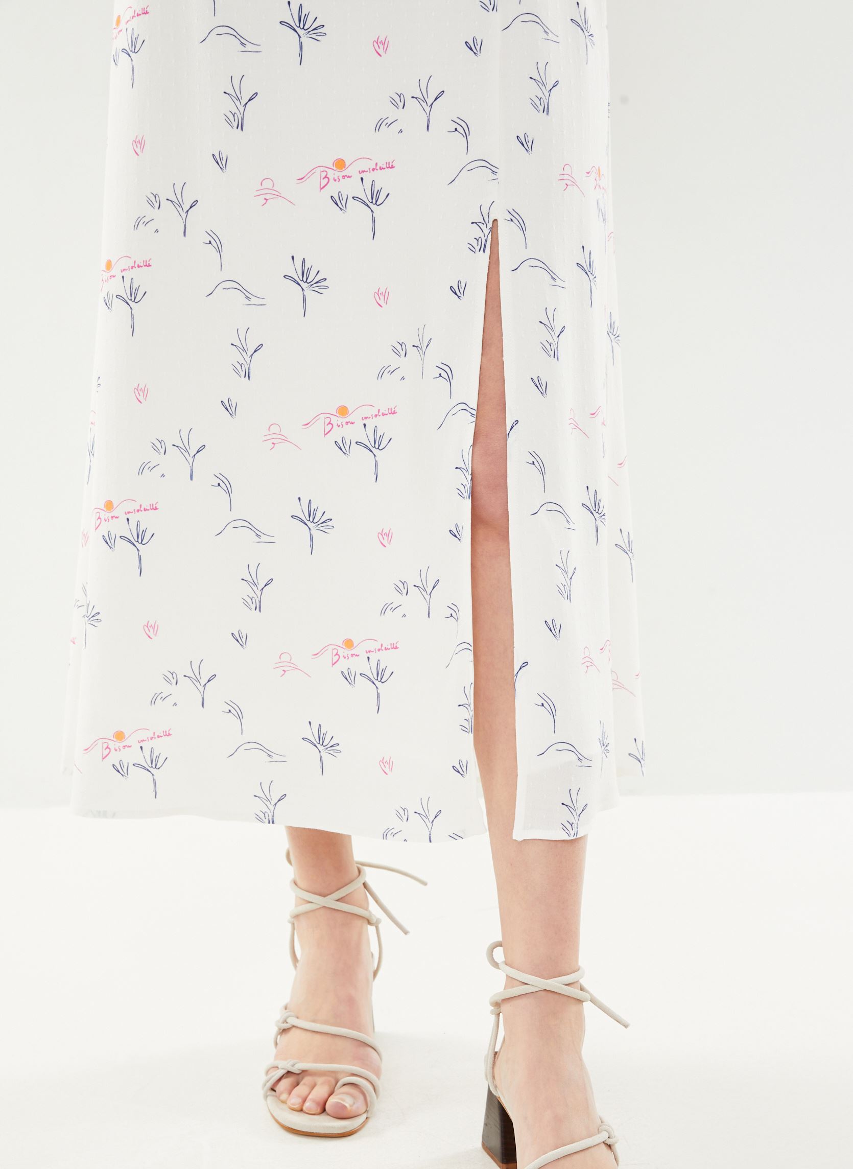 Lange rokken Evalette dames wit Des Petits Hauts Lange rokken Evalette dames wit Bisous