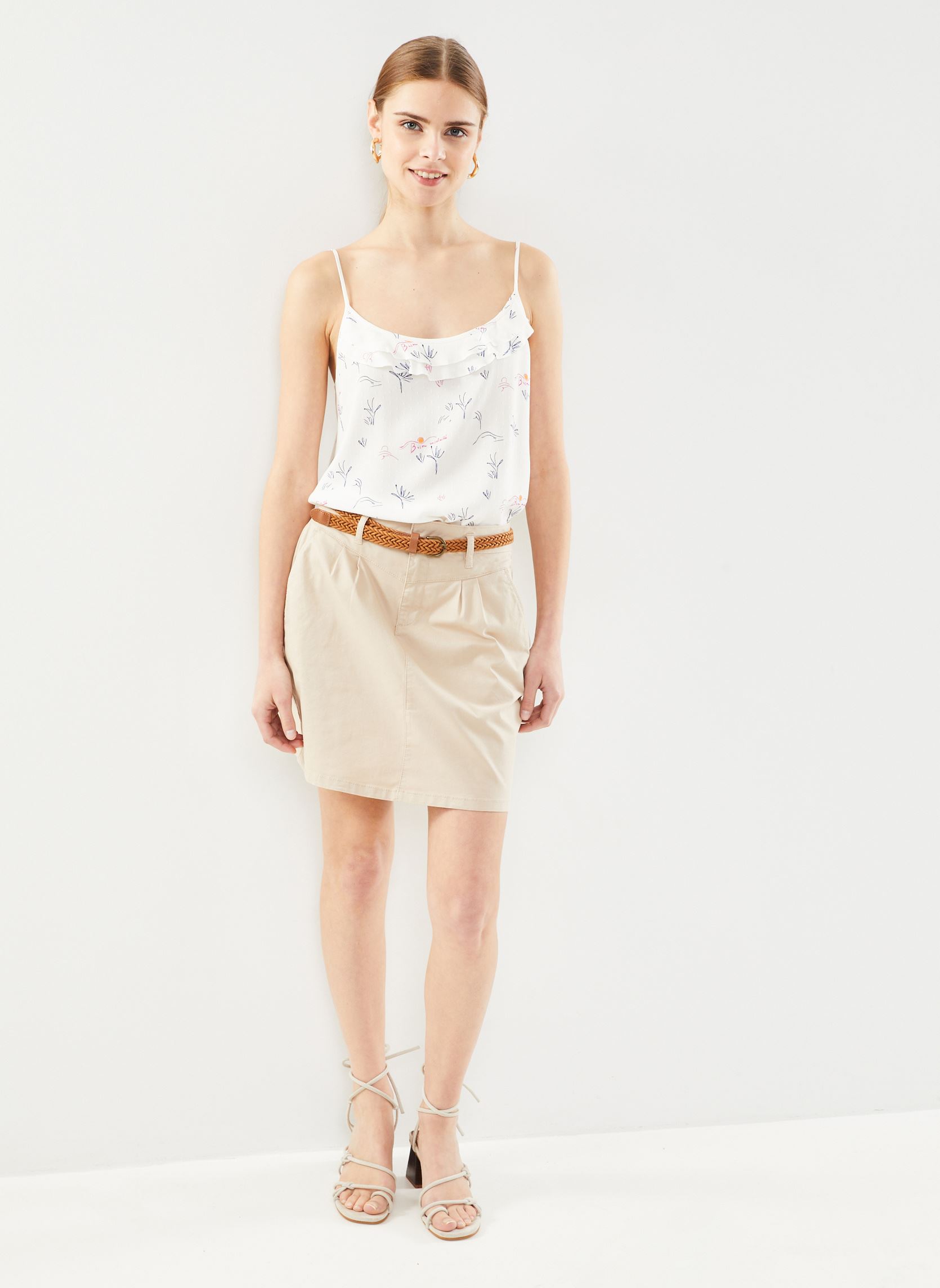 Tops Evanta damen weiß Des Petits Hauts Tops Evanta damen weiß Bisous