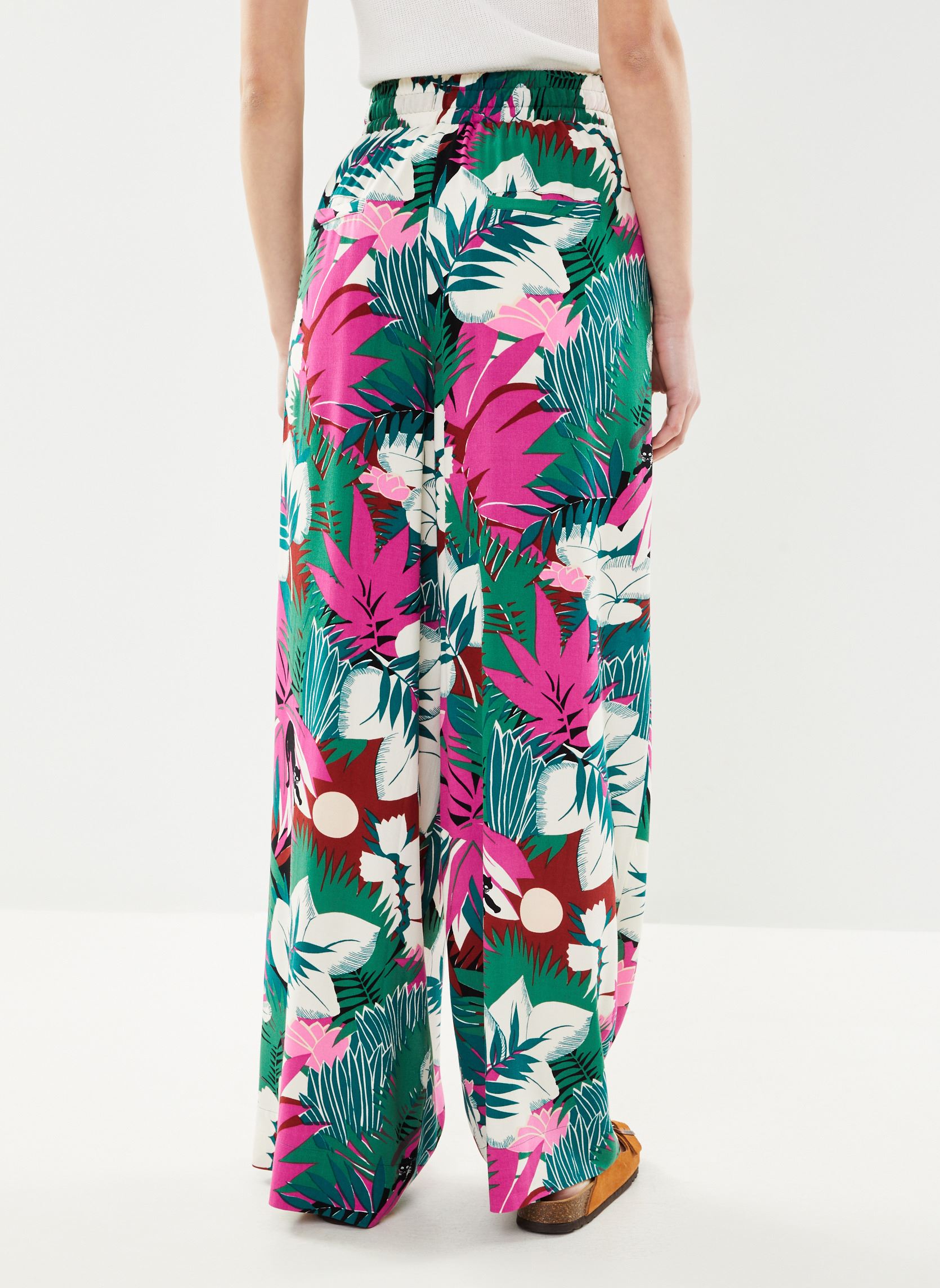 Pantalons larges Ramileo femme multicolore Des Petits Hauts Pantalons larges Ramileo femme multicolore BALOO
