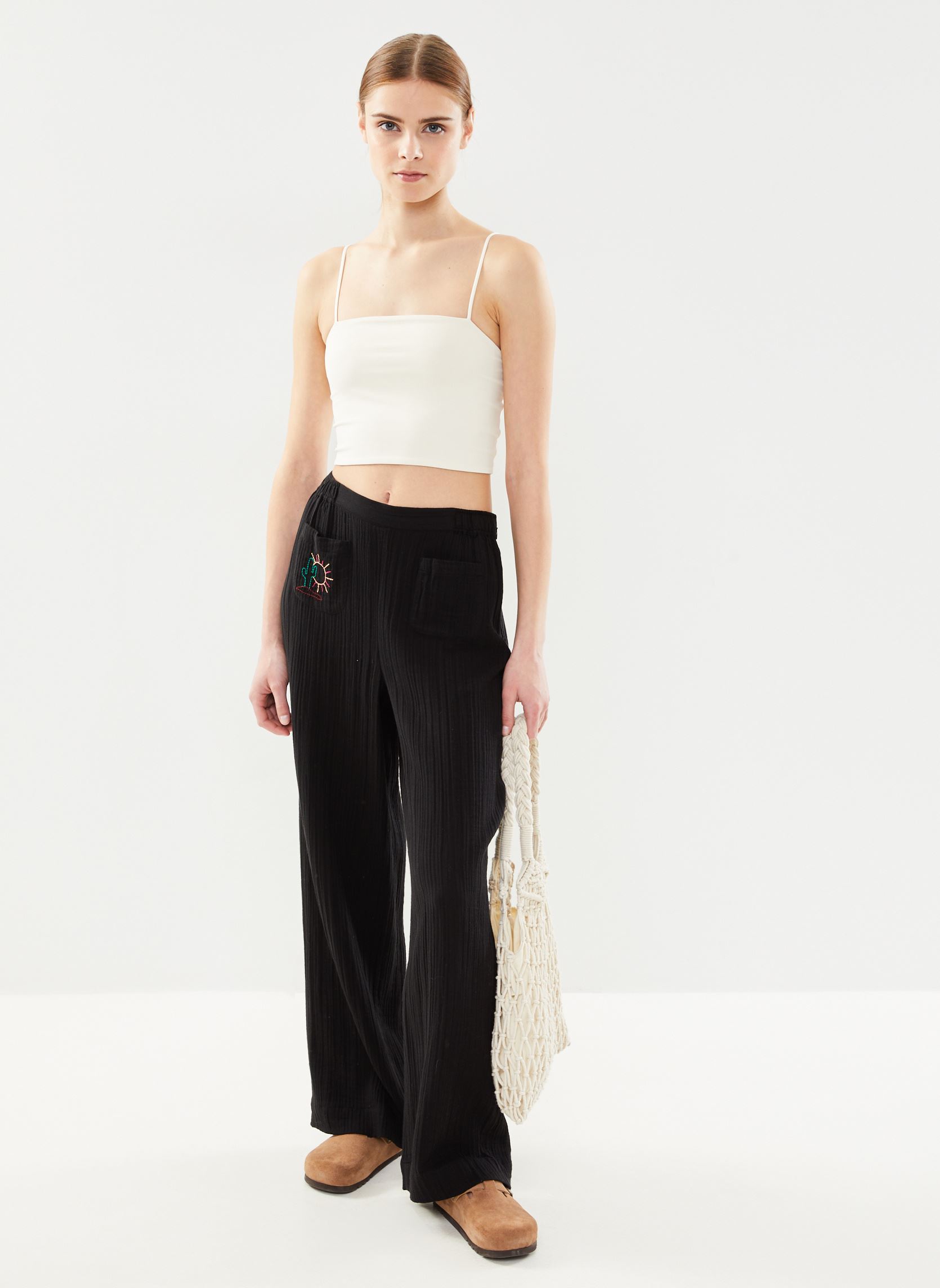 Pantalons larges Rosio femme noir Des Petits Hauts Pantalons larges Rosio femme noir Noir