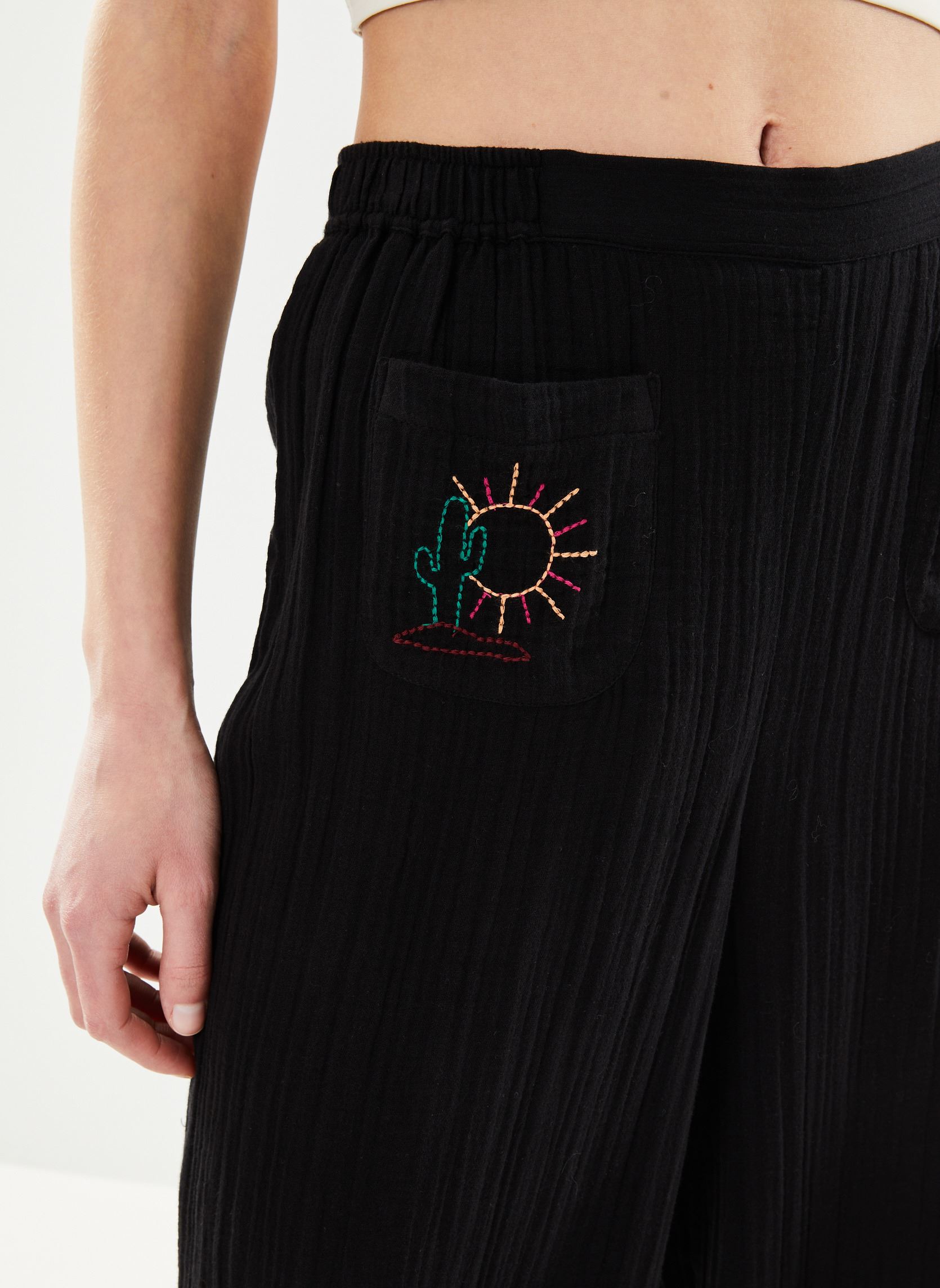 Pantalons larges Rosio femme noir Des Petits Hauts Pantalons larges Rosio femme noir Noir