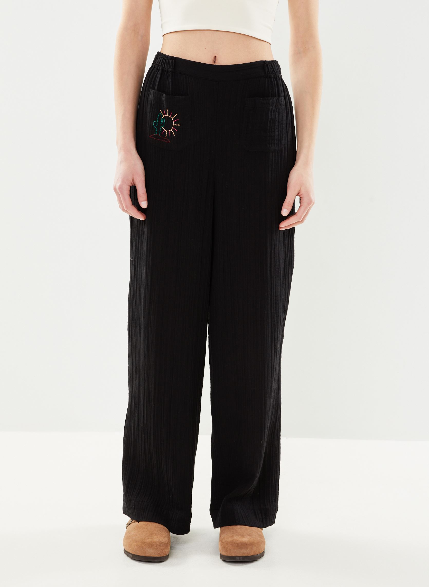 Pantalons larges Rosio femme noir Des Petits Hauts Pantalons larges Rosio femme noir Noir