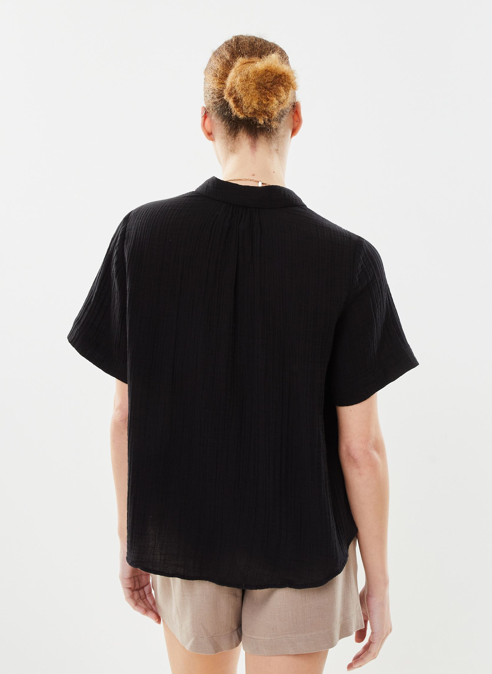 Chemises manches courtes Rosy femme noir Des Petits Hauts Chemises manches courtes Rosy femme noir Noir