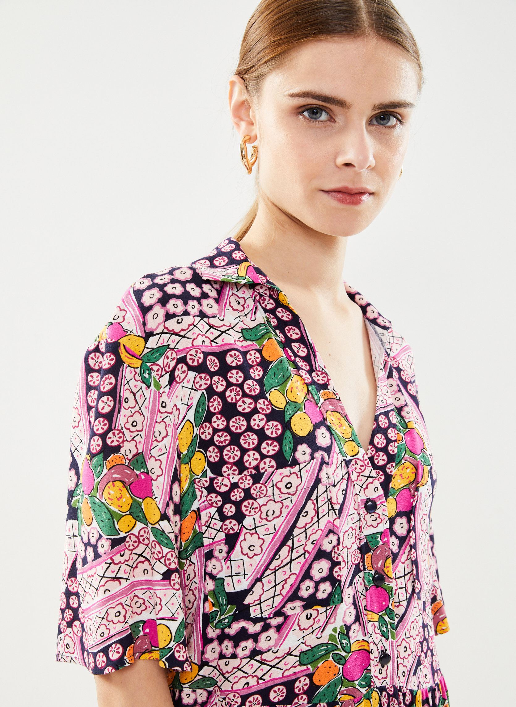Robes Sabri femme multicolore Des Petits Hauts Robes Sabri femme multicolore Frutti