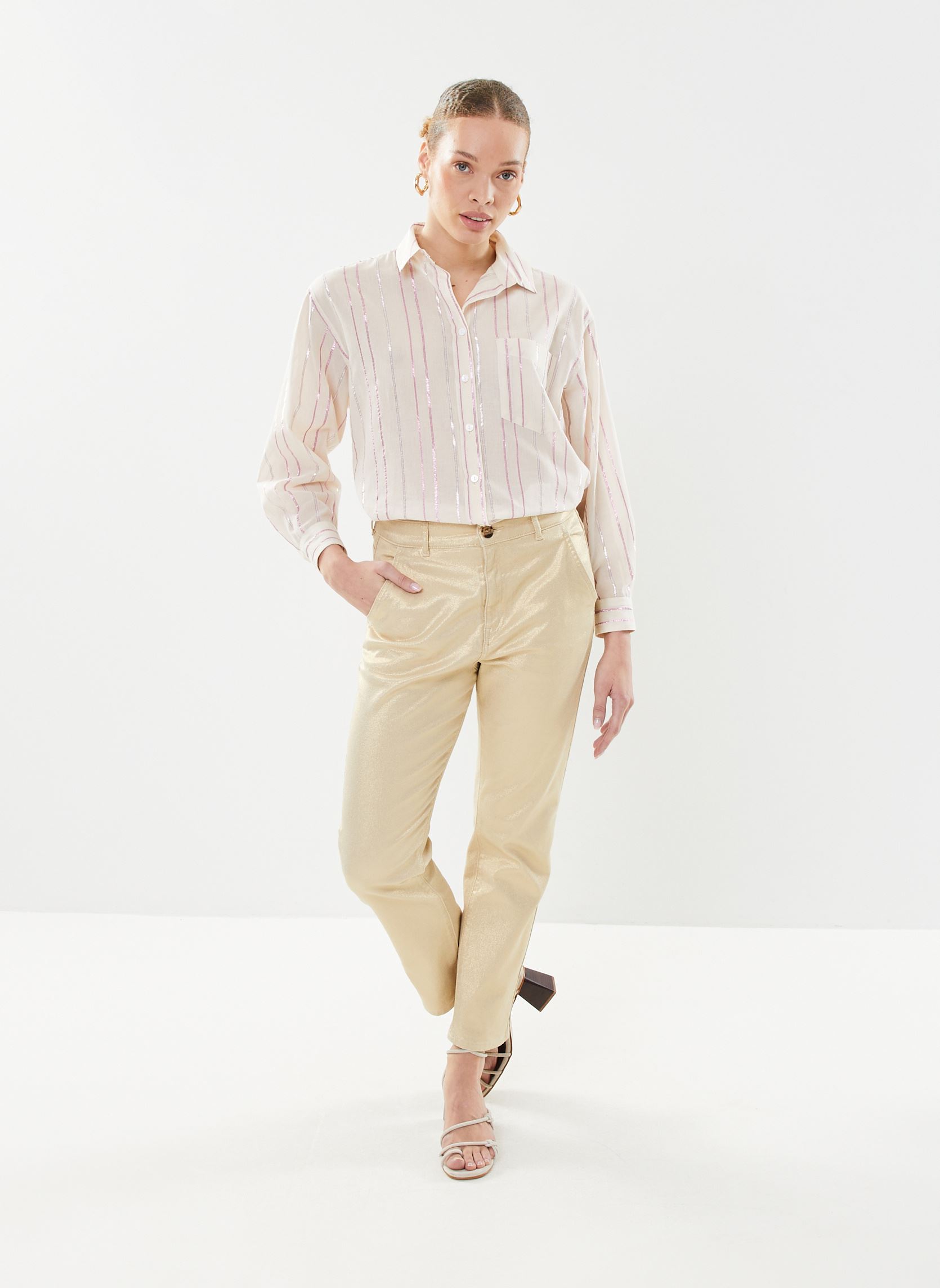 Langarm-Hemden Selma damen mehrfarbig Des Petits Hauts Langarm-Hemden Selma damen mehrfarbig RAYURE DILI