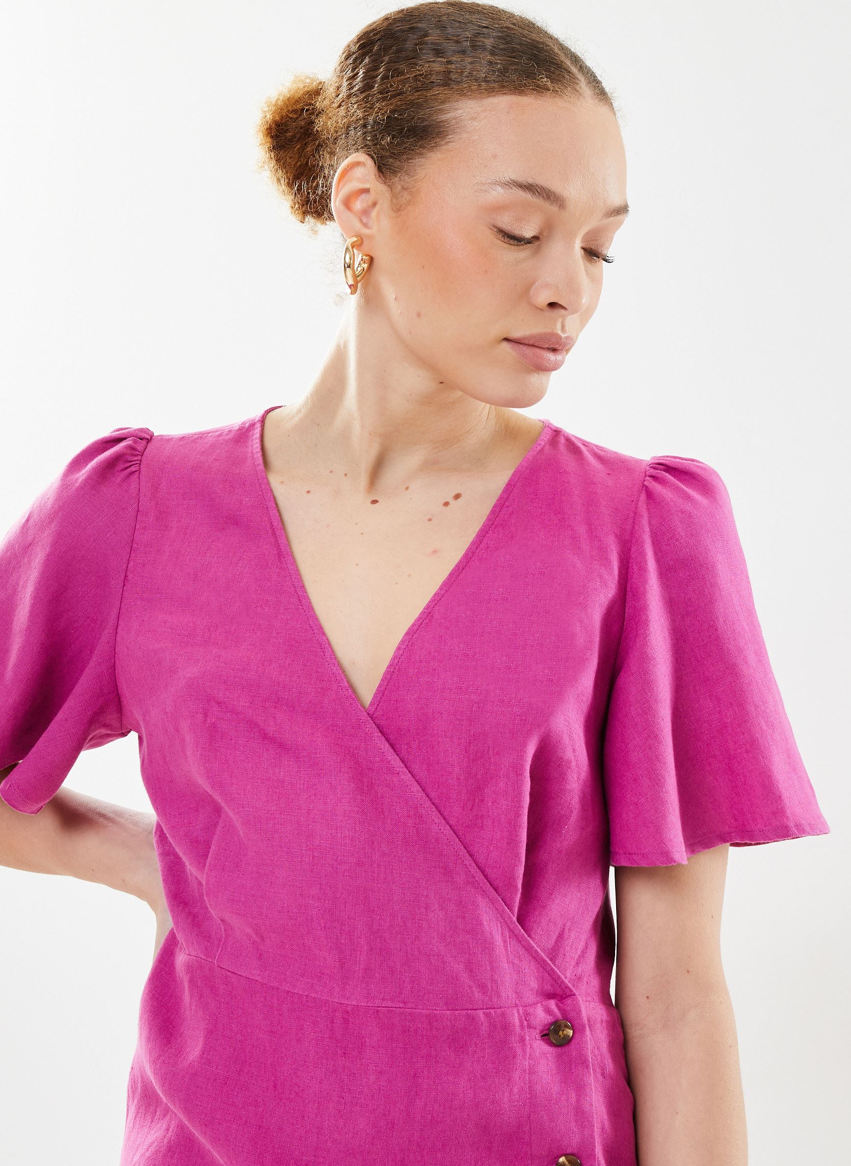 Jurken Verone dames roze Des Petits Hauts Jurken Verone dames roze Sunset