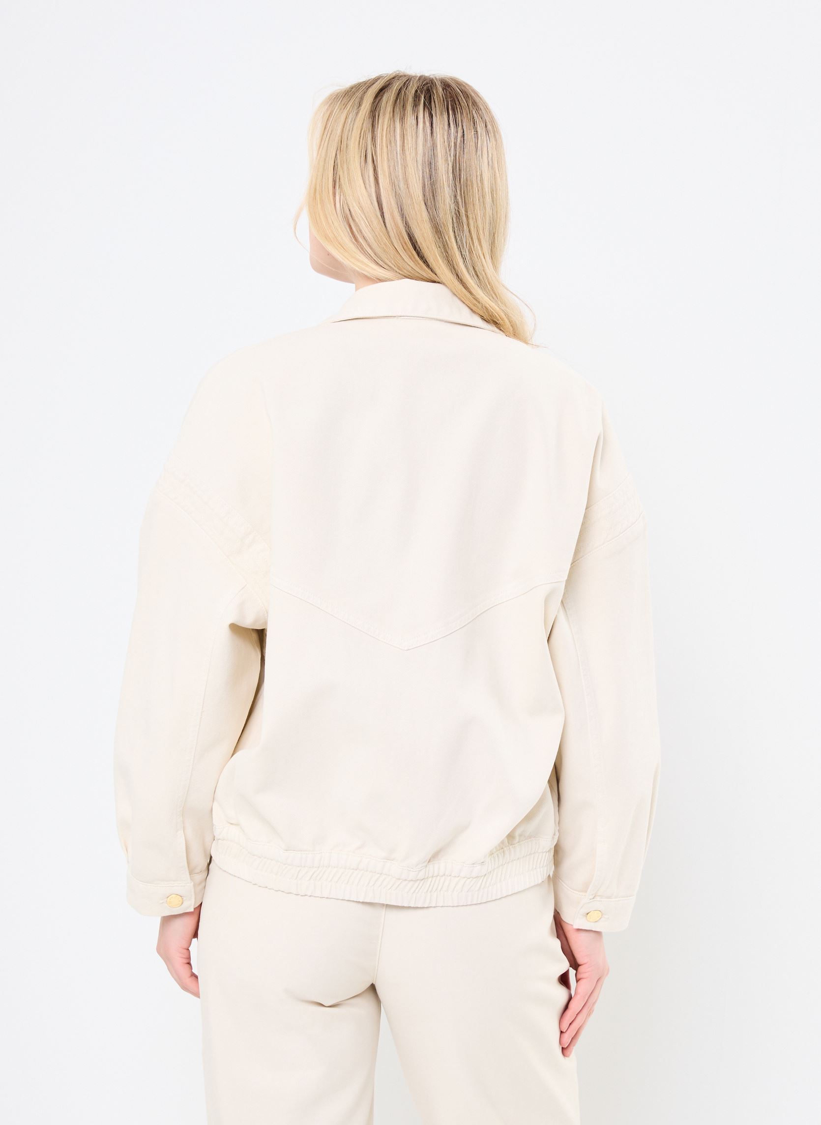Bomberjacken Loubia damen beige Des Petits Hauts Bomberjacken Loubia damen beige Creme