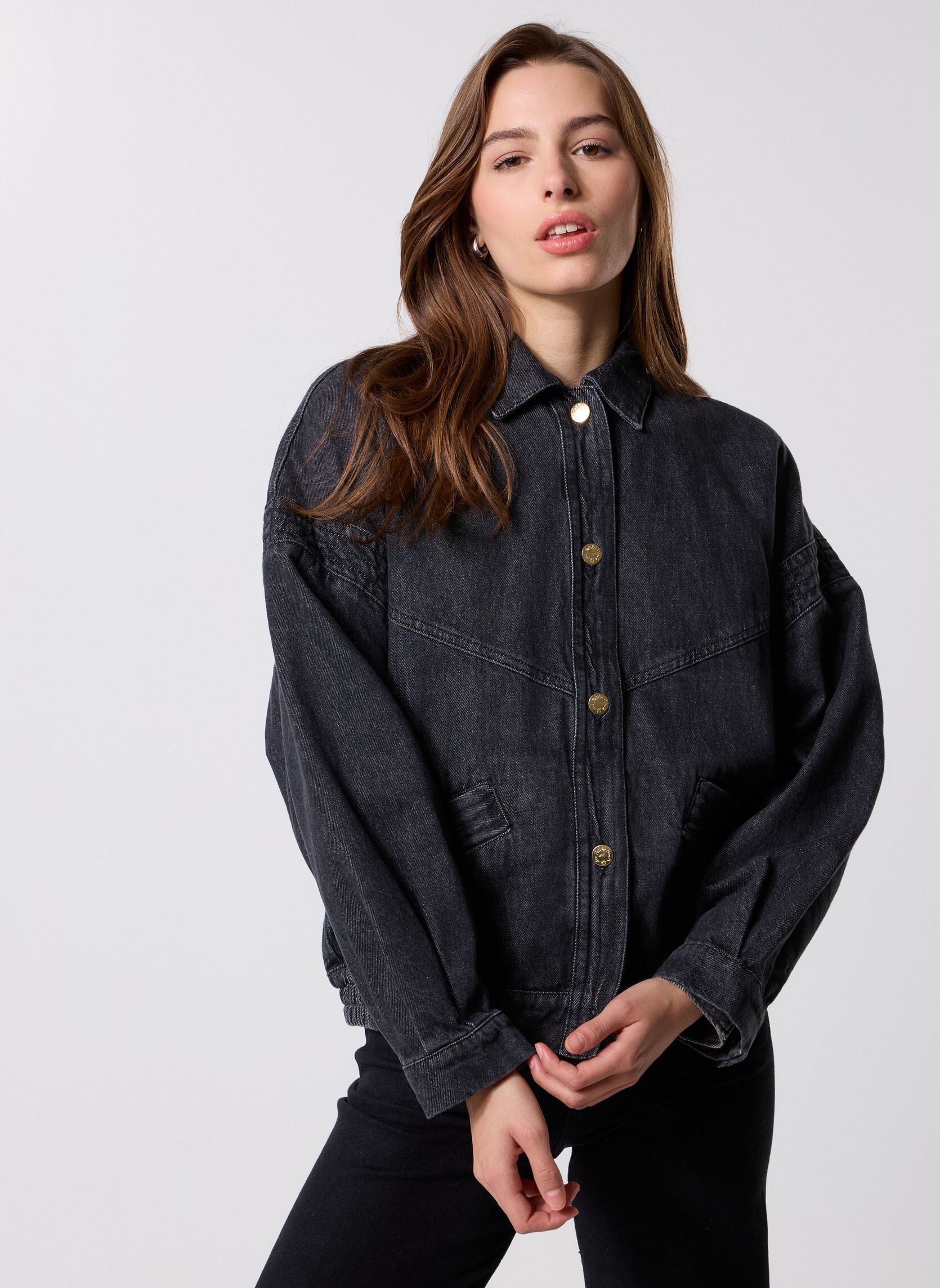 Bomberjacks Loubia dames zwart Des Petits Hauts Bomberjacks Loubia dames zwart NOIR STONE
