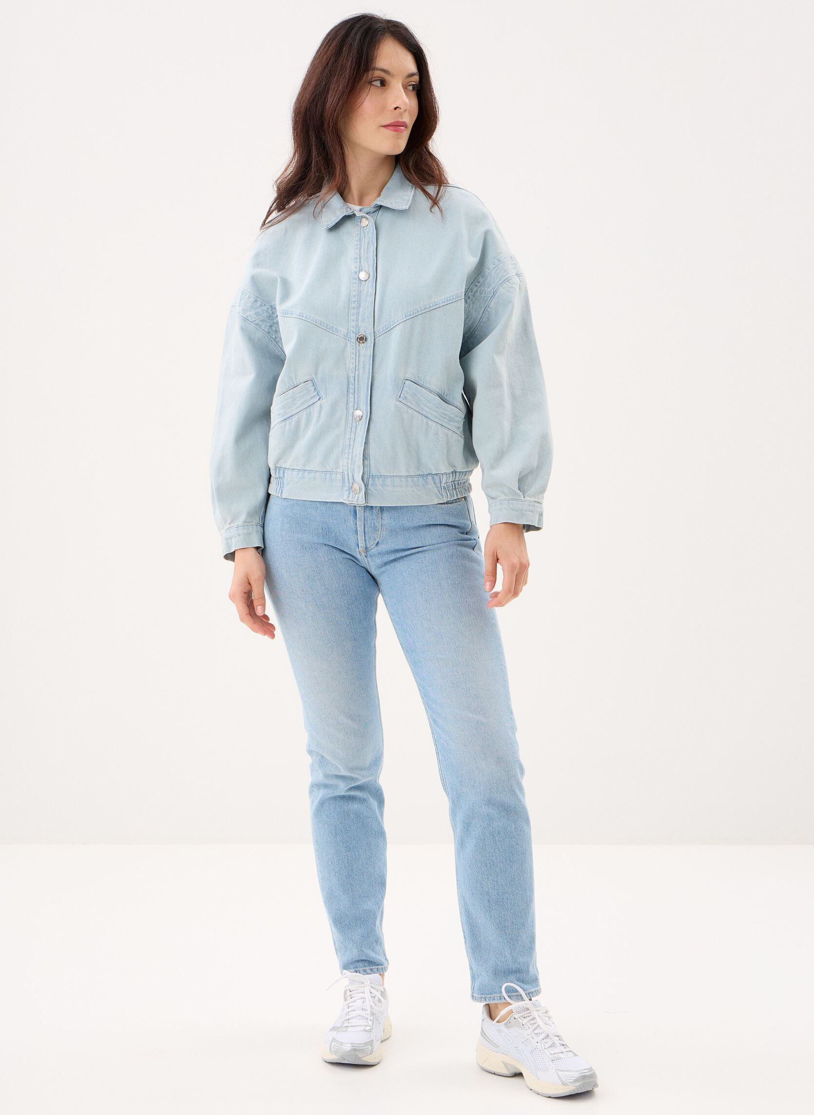 Bomberjacken Loubia damen blau Des Petits Hauts Bomberjacken Loubia damen blau Ice Blue