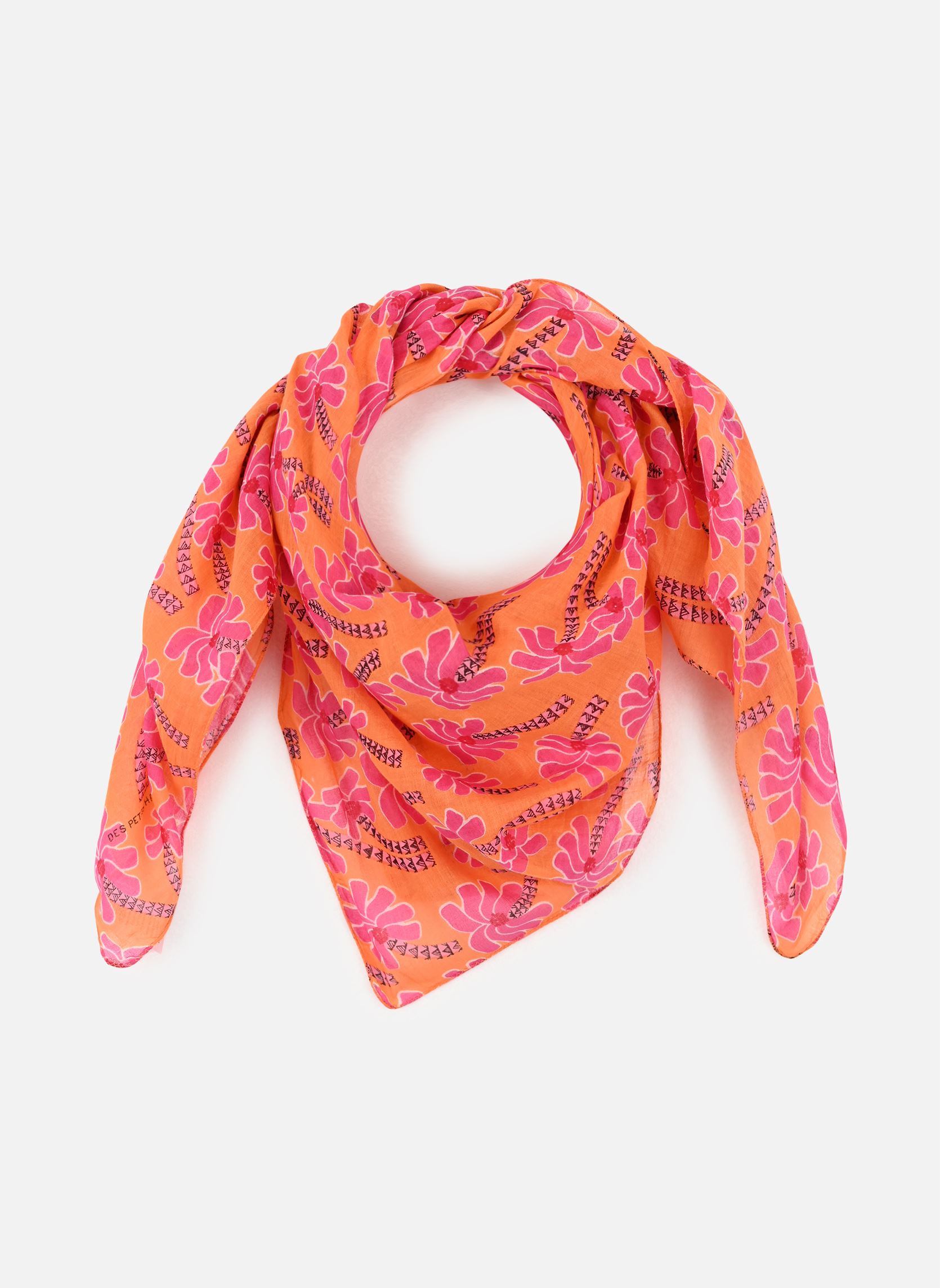 Des Petits Hauts Foulards Foulard Nonaya femme rose Sarenza France
