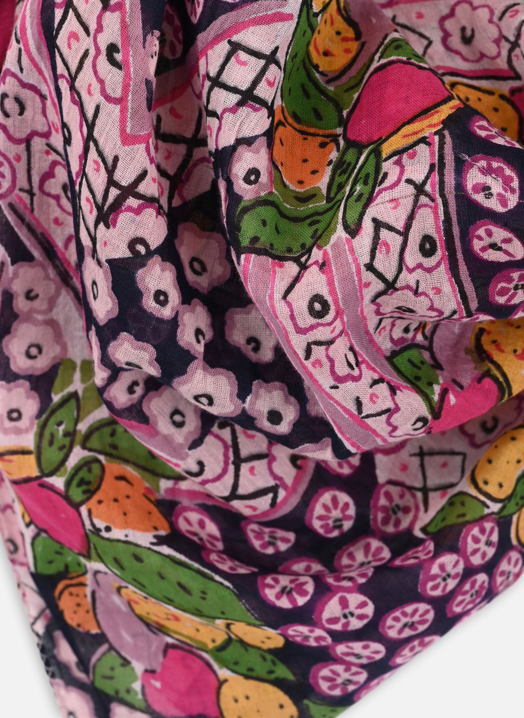 Foulards Noutti femme multicolore Des Petits Hauts Foulards Noutti femme multicolore Frutti