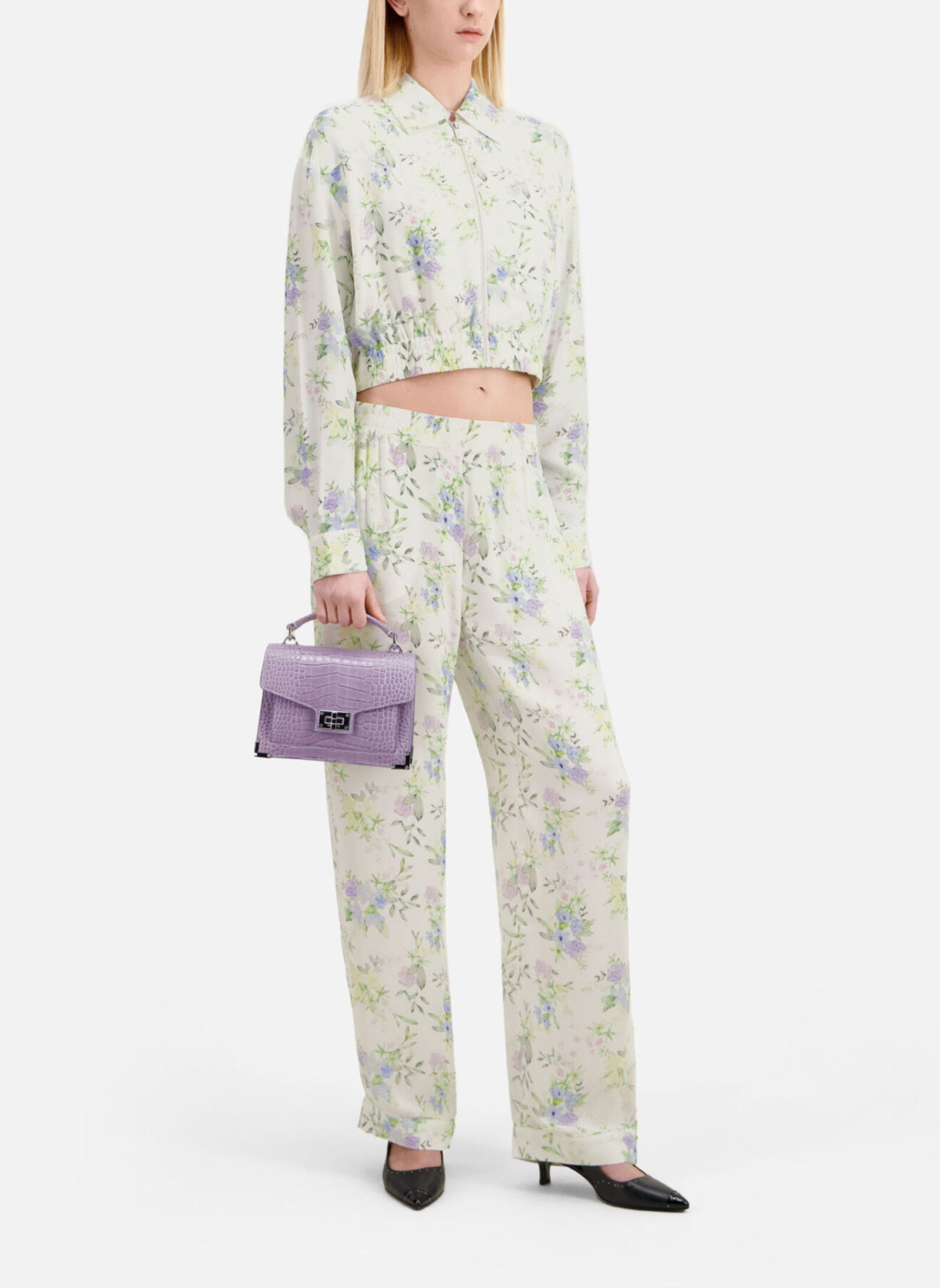 Pantalons larges FPAN28046K femme multicolore The Kooples Pantalons larges FPAN28046K femme multicolore Blue