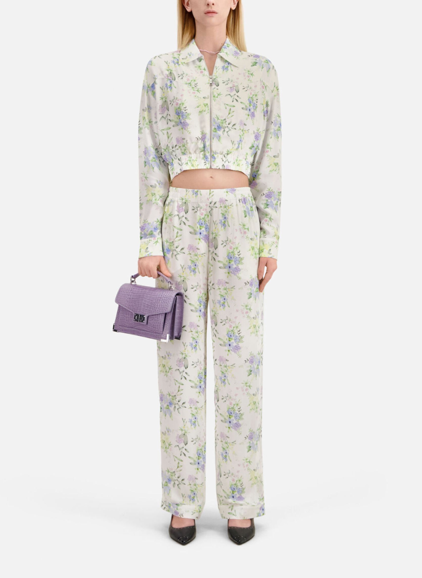 Pantalons larges FPAN28046K femme multicolore The Kooples Pantalons larges FPAN28046K femme multicolore Blue