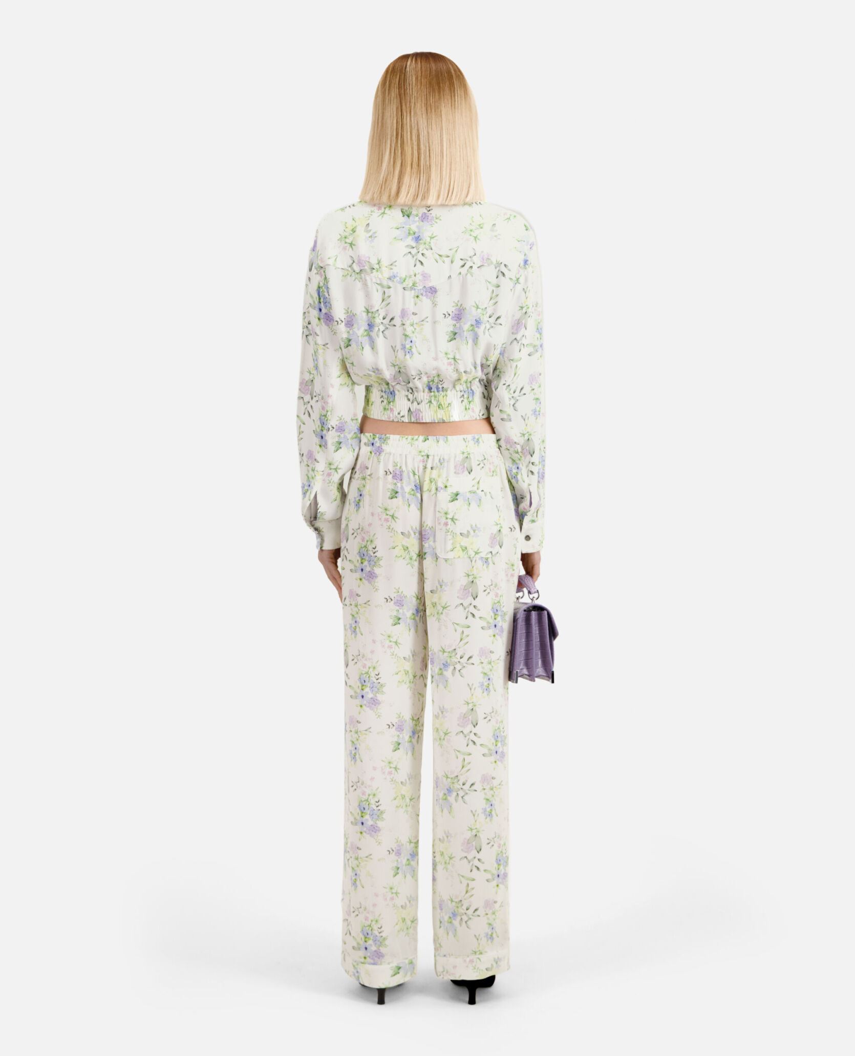 Pantalons larges FPAN28046K femme multicolore The Kooples Pantalons larges FPAN28046K femme multicolore Blue