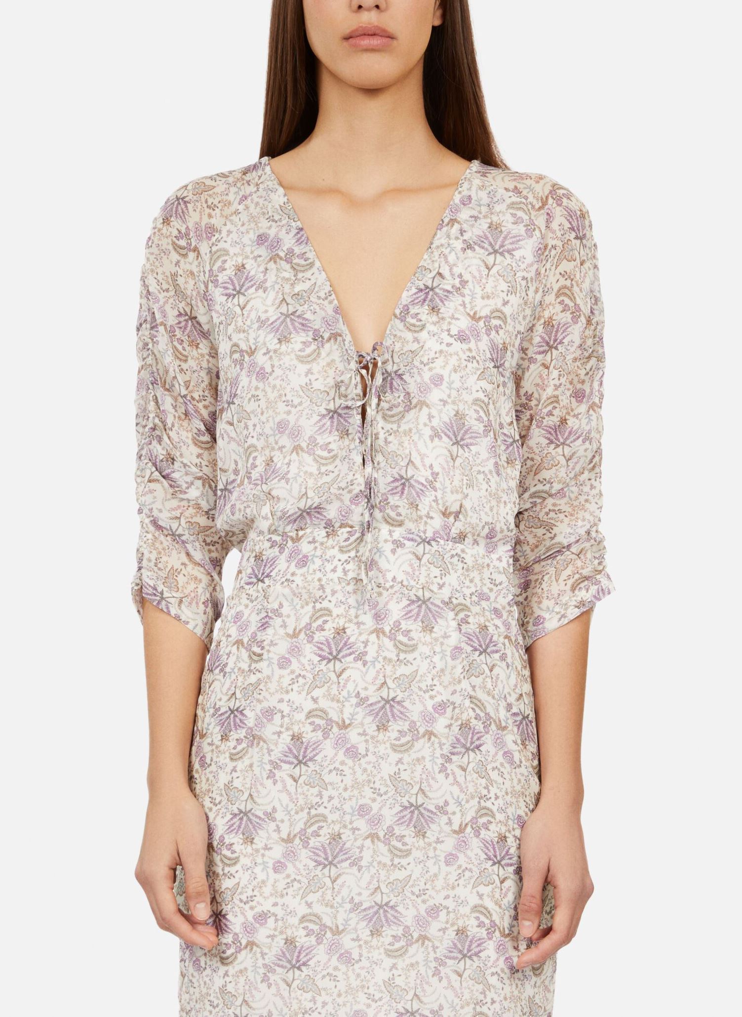 Jurken FROB28154K dames wit The Kooples Jurken FROB28154K dames wit WHITE