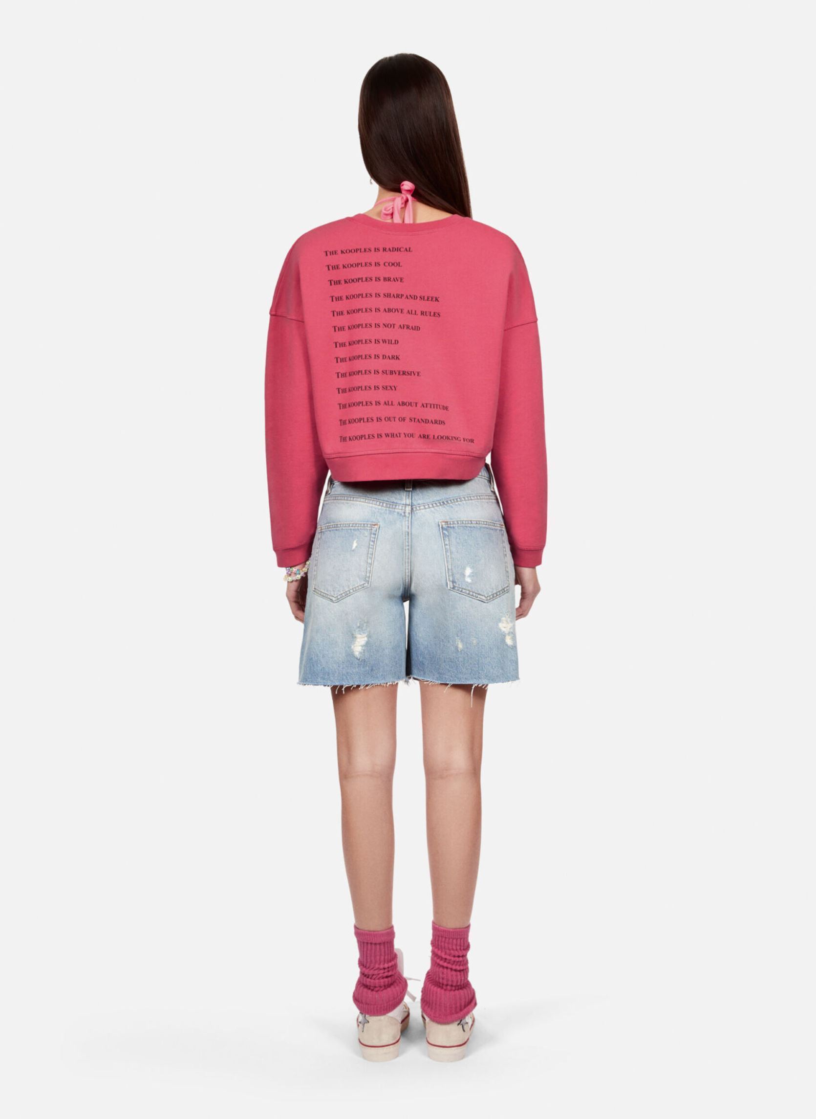Sweater FSWE28020K dames roze The Kooples Sweater FSWE28020K dames roze Pink