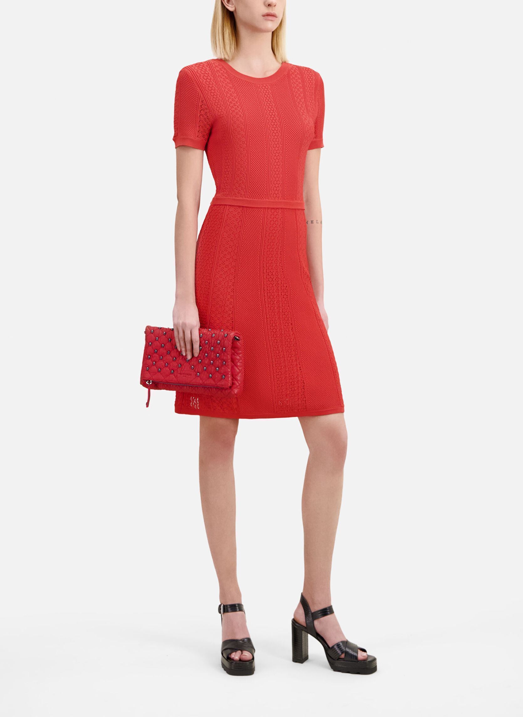 Robes FROB28092K femme rouge The Kooples Robes FROB28092K femme rouge Red