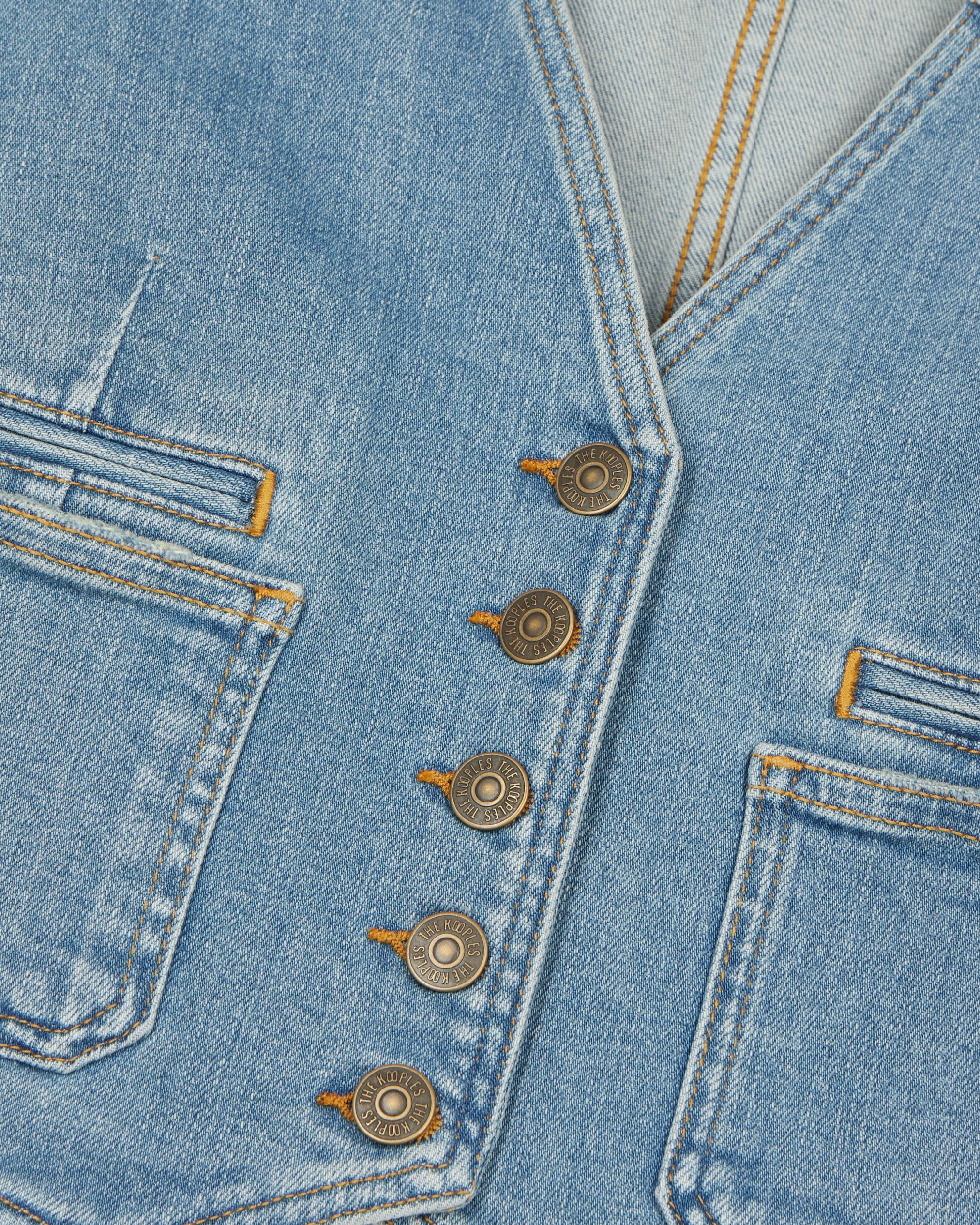 Gilet en jean pour femme Gilet en jean bleu pour femme Gilet