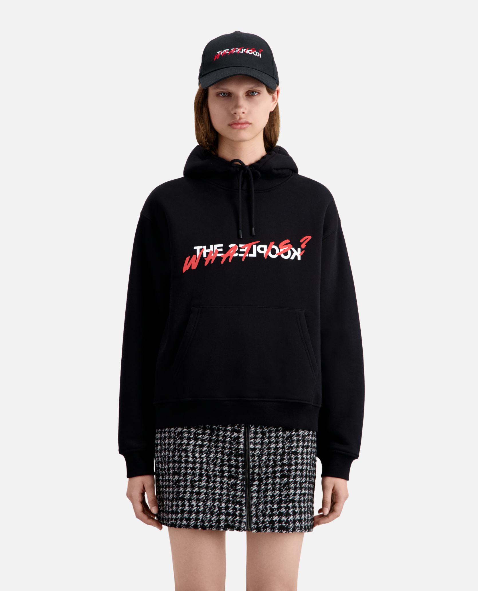 Hoodies FSWE25079K dames zwart The Kooples Hoodies FSWE25079K dames zwart BLACK