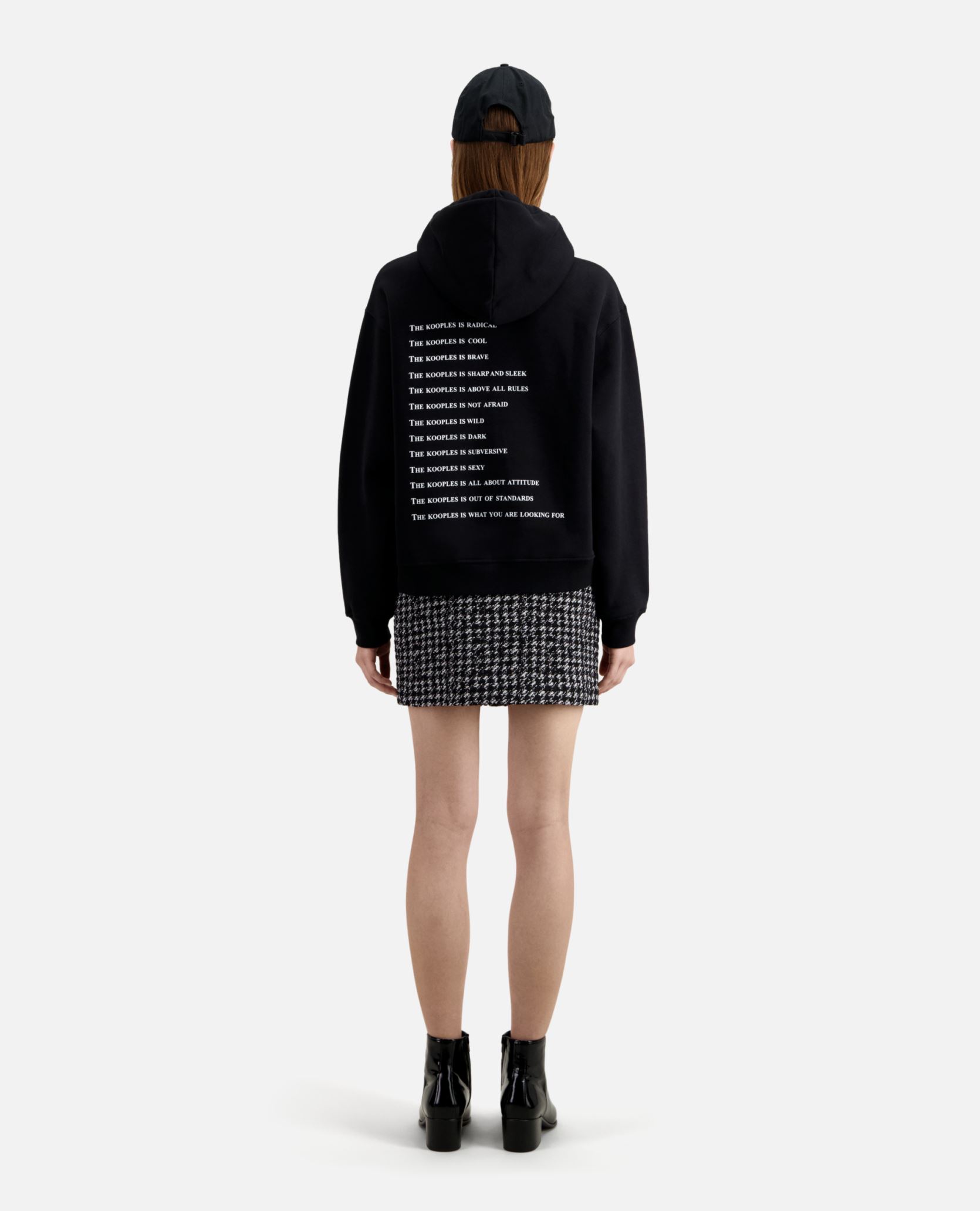 Hoodies FSWE25079K dames zwart The Kooples Hoodies FSWE25079K dames zwart BLACK