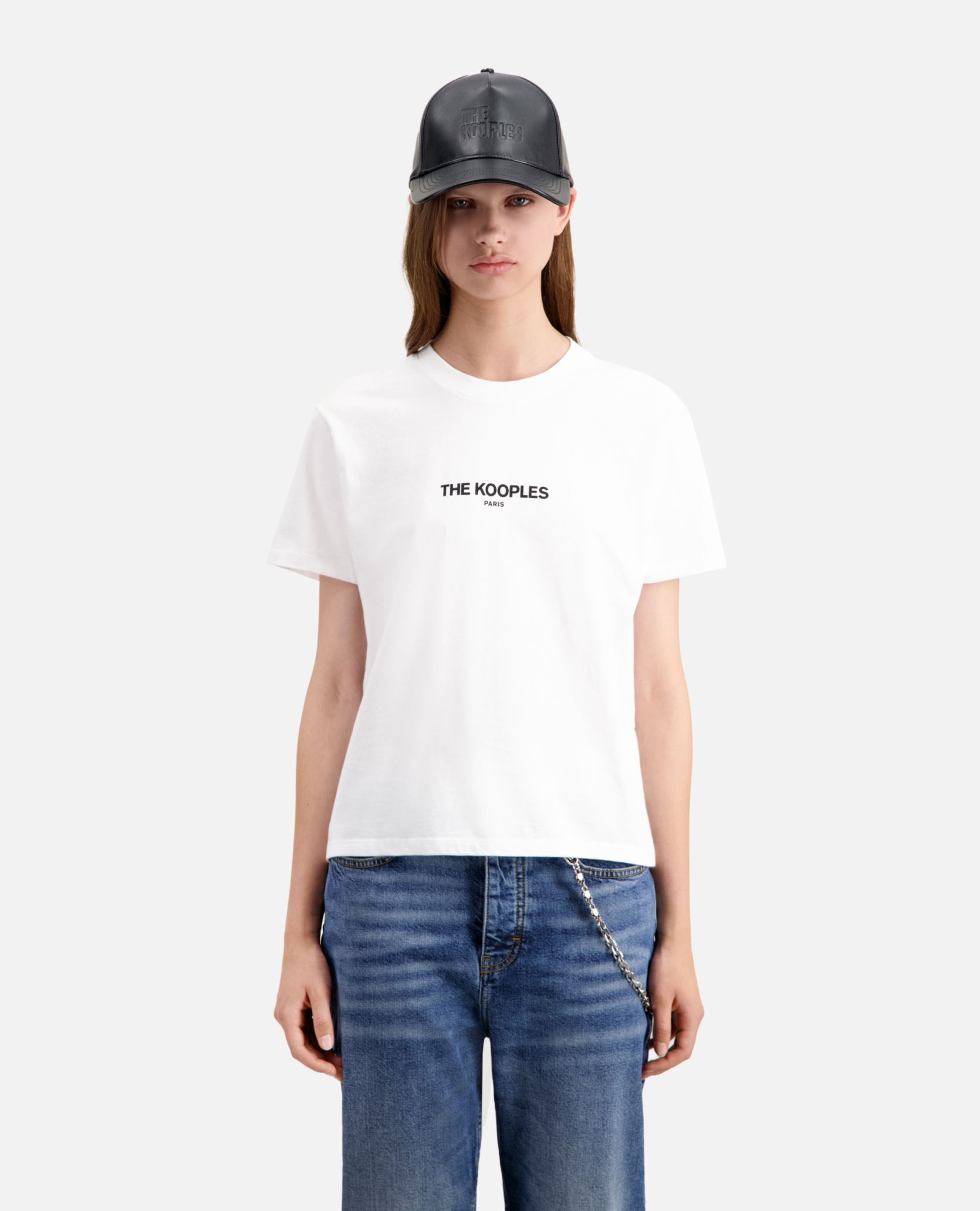 Camisetas de manga corta FTSC21035K mujer blanco The Kooples Camisetas de manga corta FTSC21035K mujer blanco White