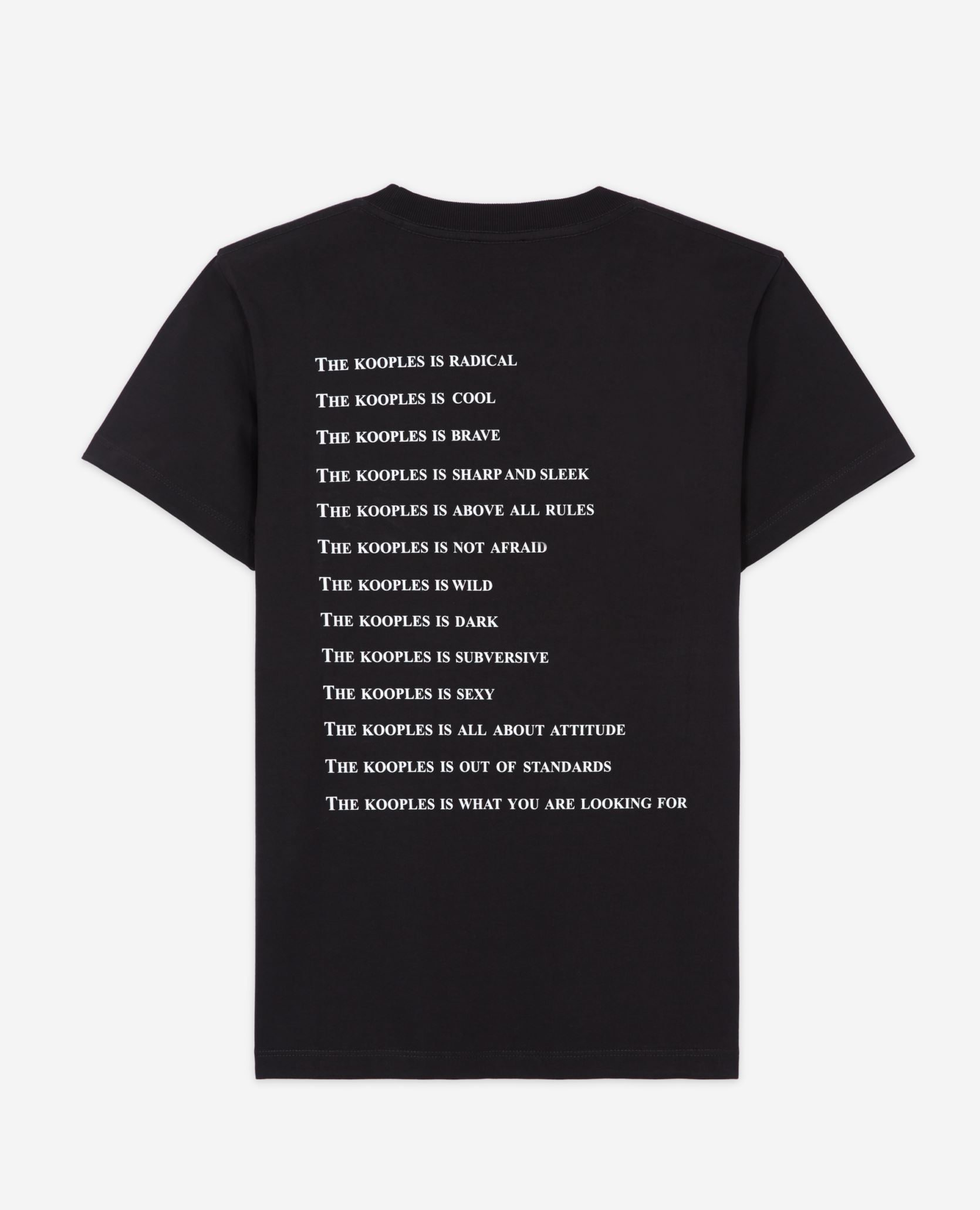 T-shirt a maniche corte FTSC26013K donna nero The Kooples T-shirt a maniche corte FTSC26013K donna nero BLA01
