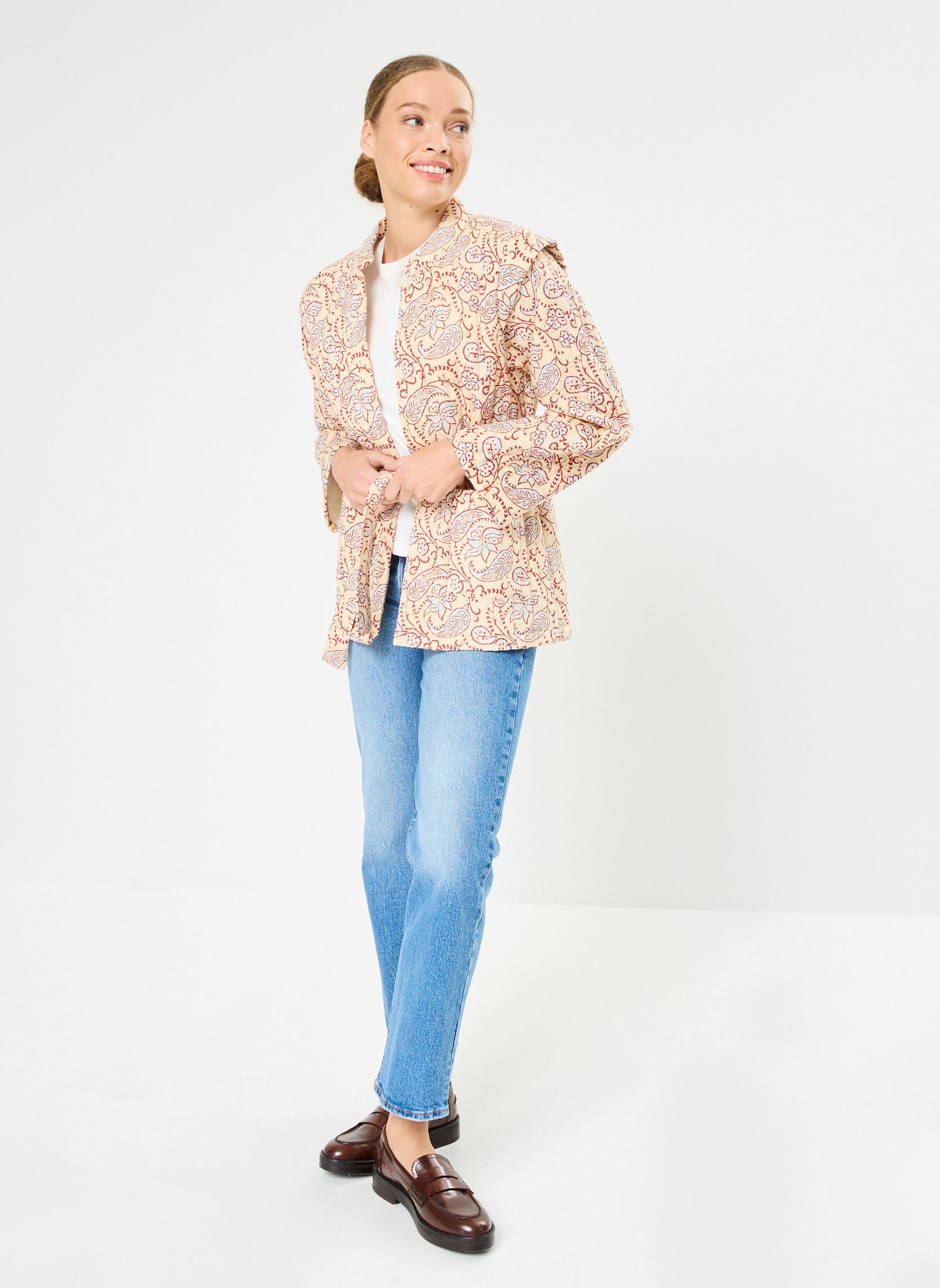 Vestes Jomy femme beige Maison Hotel Vestes Jomy femme beige Crème