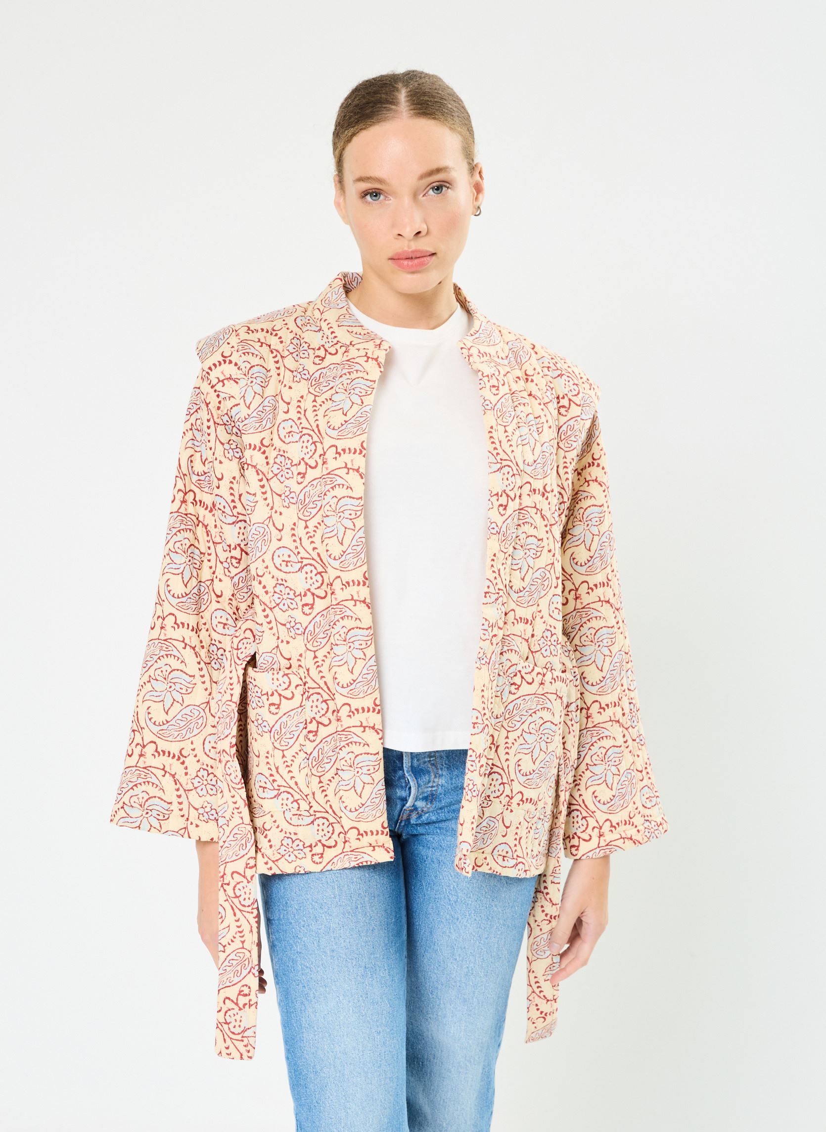 Vestes Jomy femme beige Maison Hotel Vestes Jomy femme beige Crème