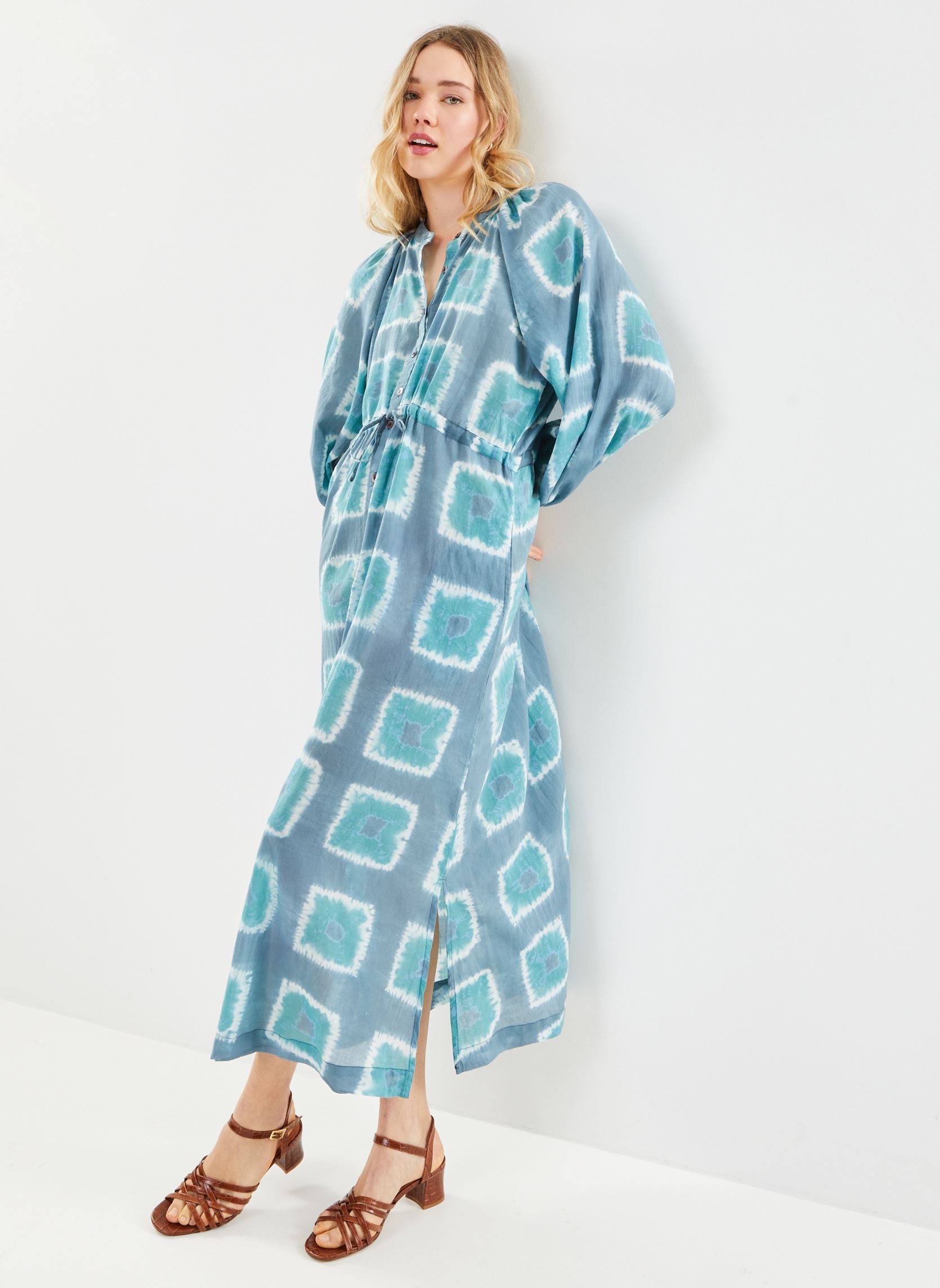 Lange Kleider Casilda damen blau Maison Hotel Lange Kleider Casilda damen blau IRON MAIDEN