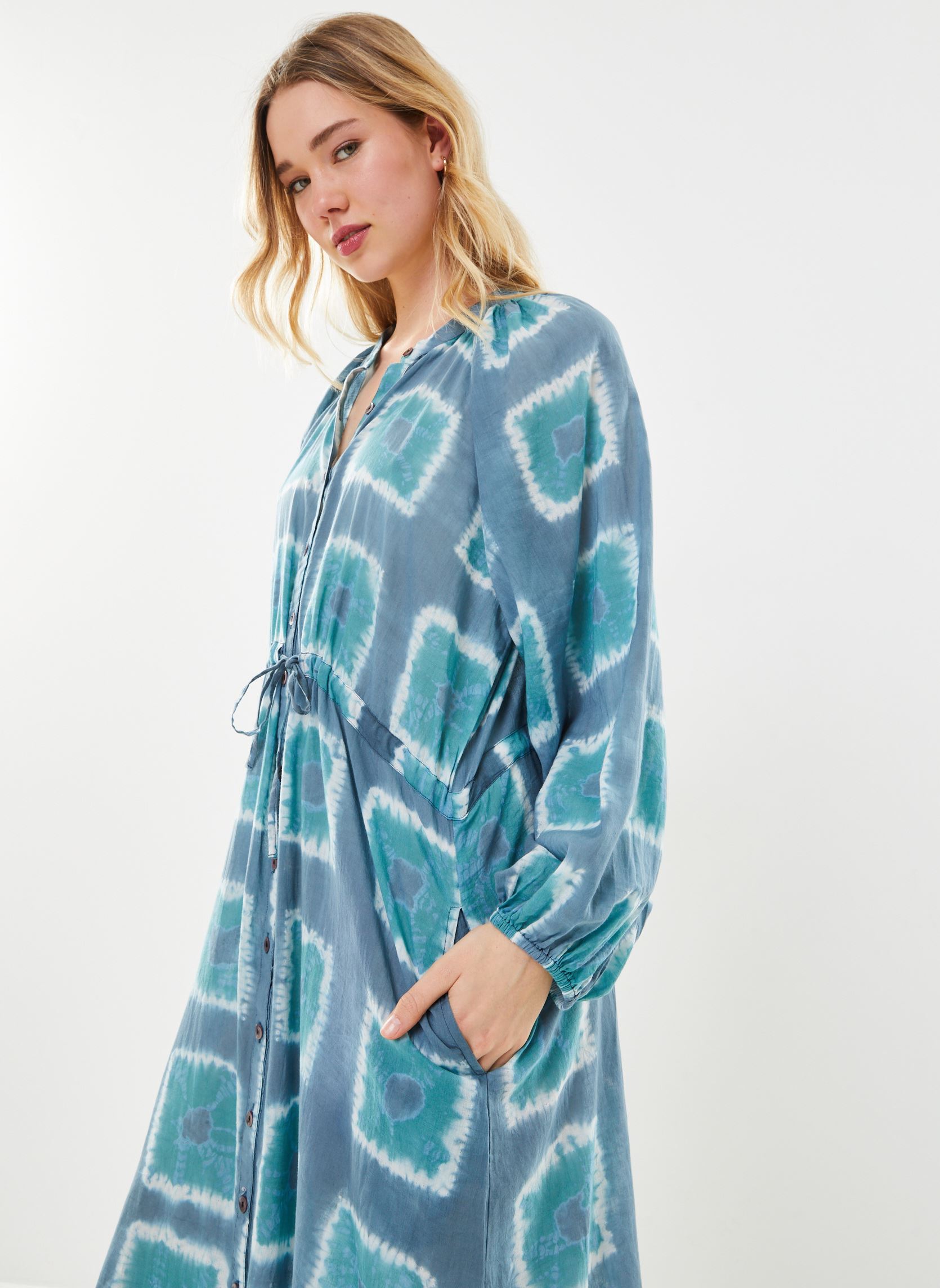 Lange Kleider Casilda damen blau Maison Hotel Lange Kleider Casilda damen blau IRON MAIDEN