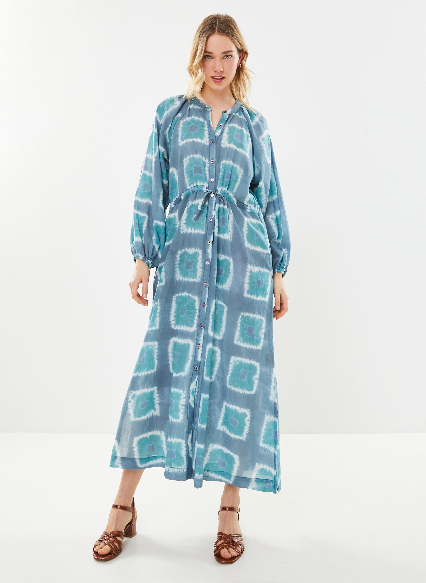Lange Kleider Casilda damen blau Maison Hotel Lange Kleider Casilda damen blau IRON MAIDEN