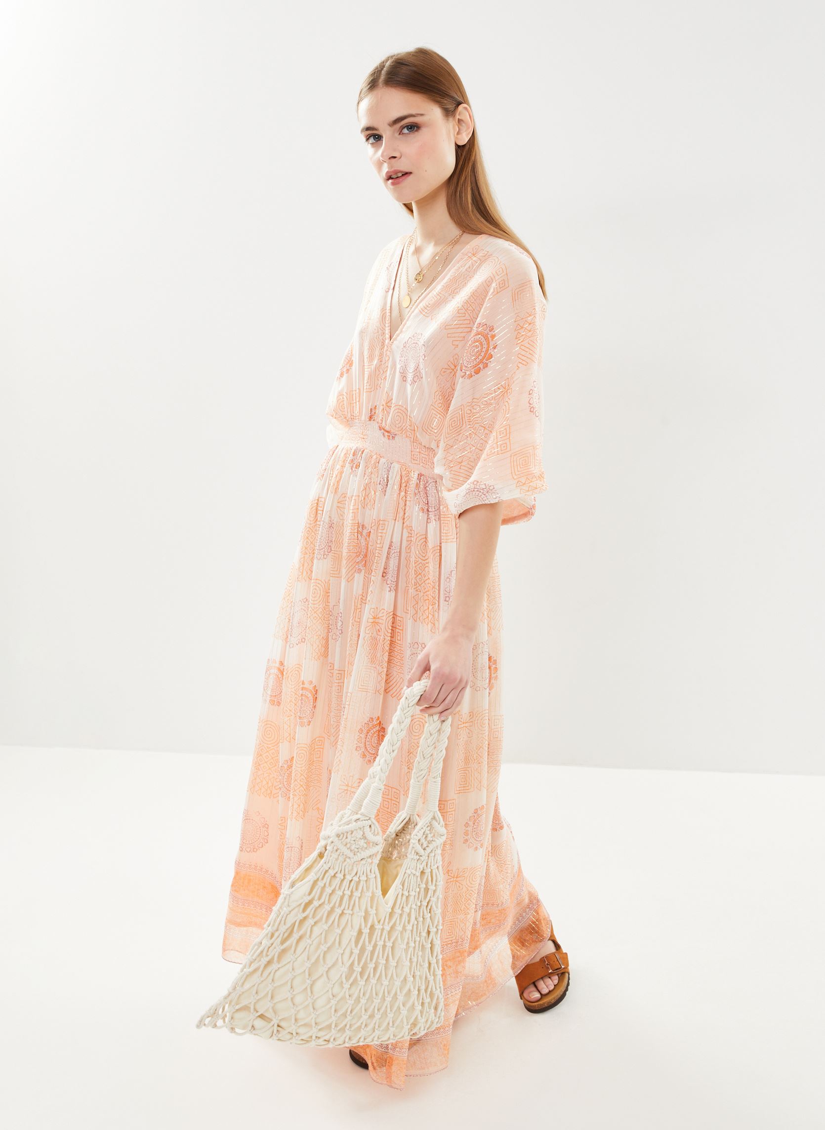 Lange Kleider Kala damen orange Maison Hotel Lange Kleider Kala damen orange GINGER CLEMENTINE