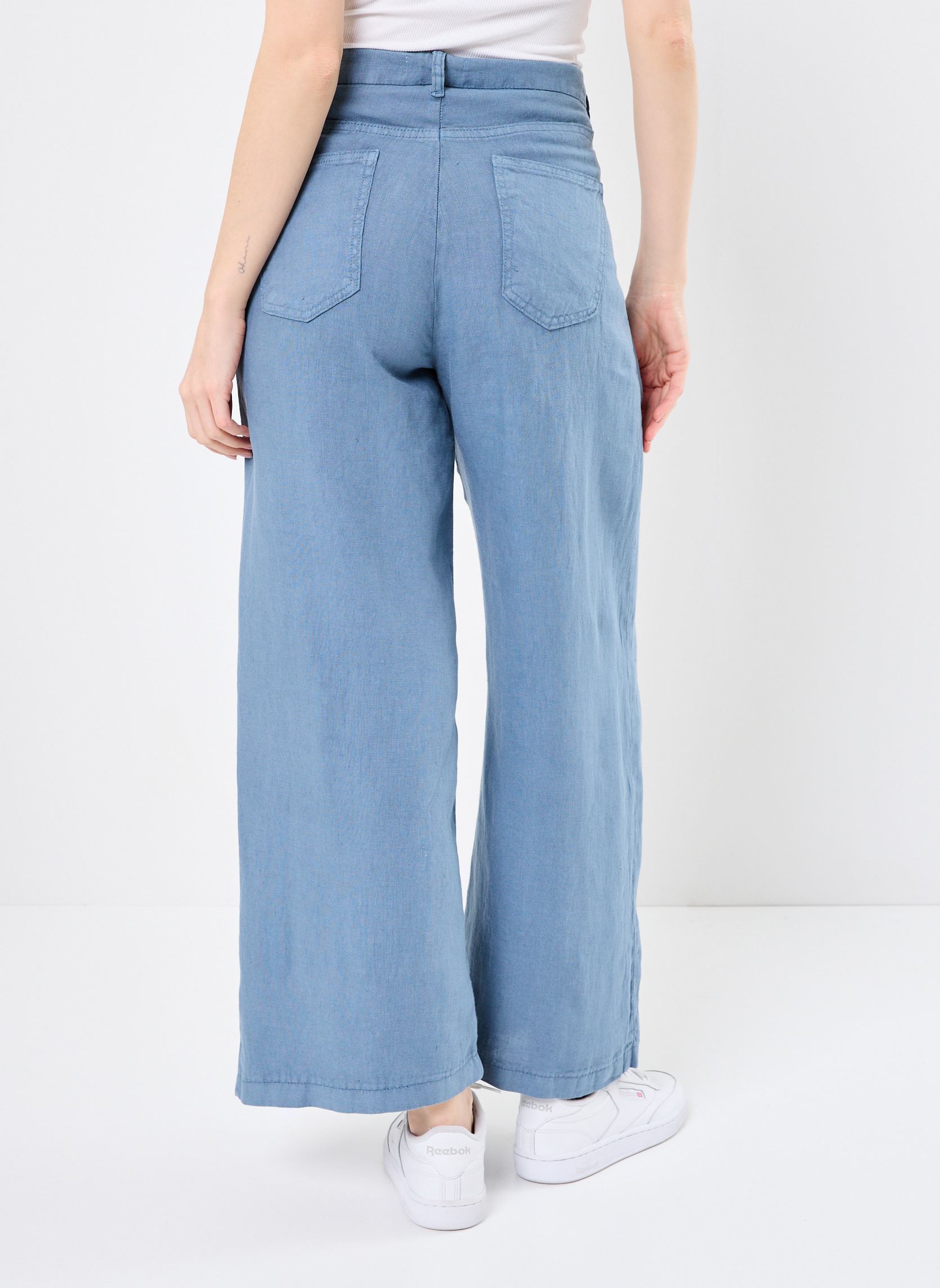 Pantalons larges Marisa femme bleu Maison Hotel Pantalons larges Marisa femme bleu Petroleo