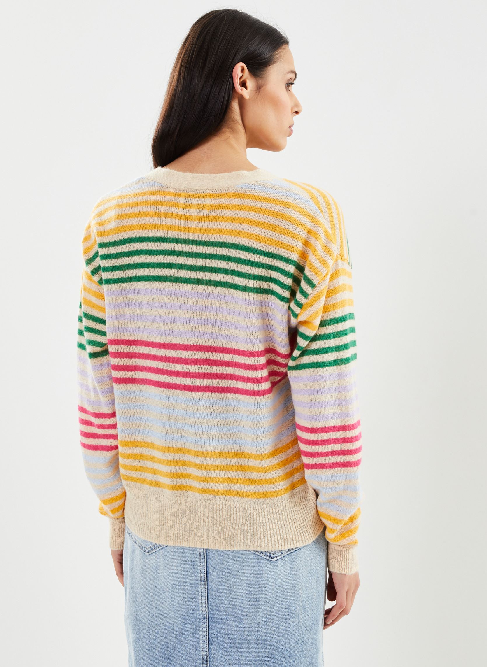 Gilets NUANS CARDIGAN femme multicolore Nümph Gilets NUANS CARDIGAN femme multicolore SESAME