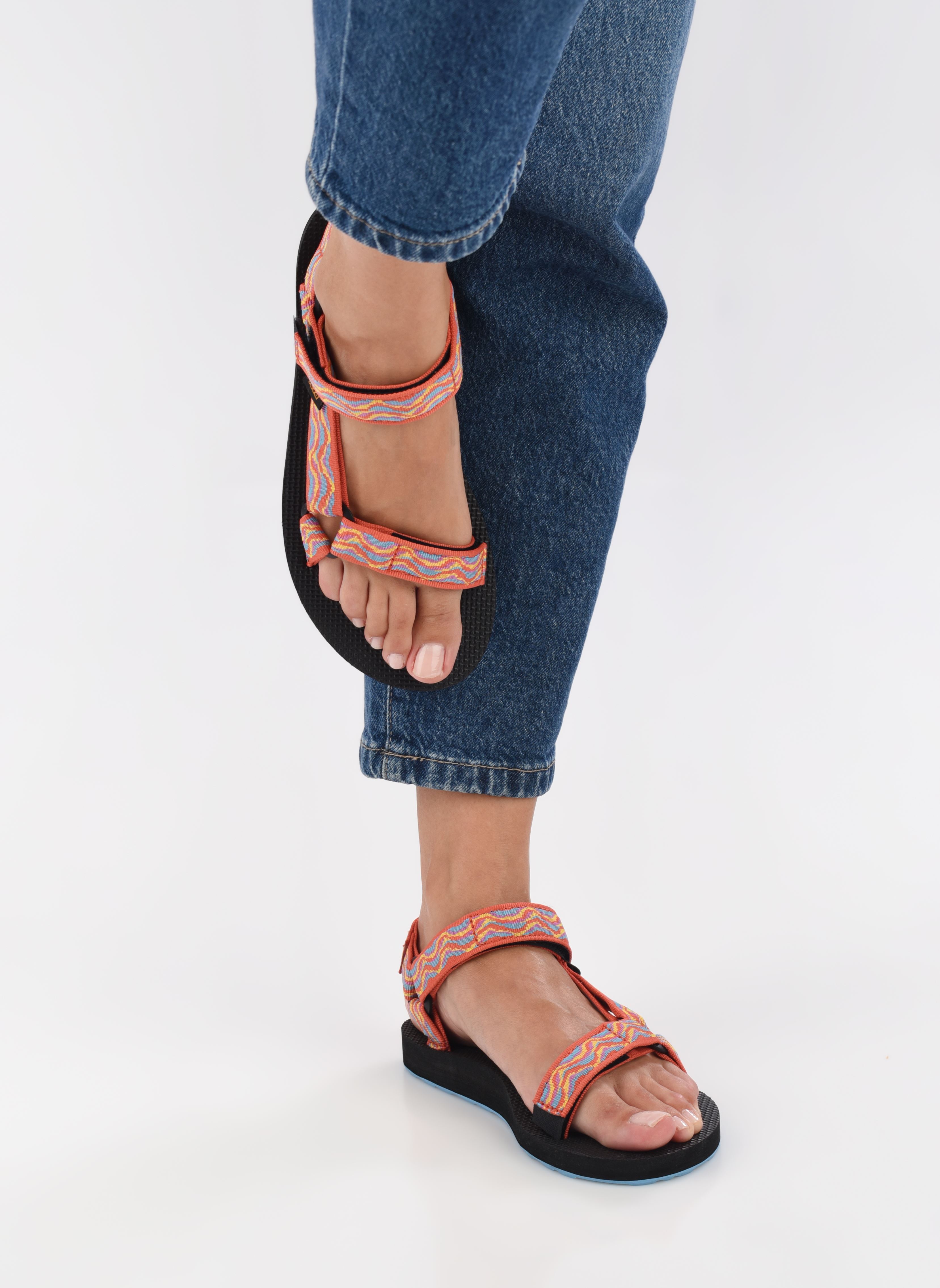 Flache Sandalen Original Universal Revive W damen mehrfarbig Teva Flache Sandalen Original Universal Revive W damen mehrfarbig 80S ARCHIVAL REVIVAL